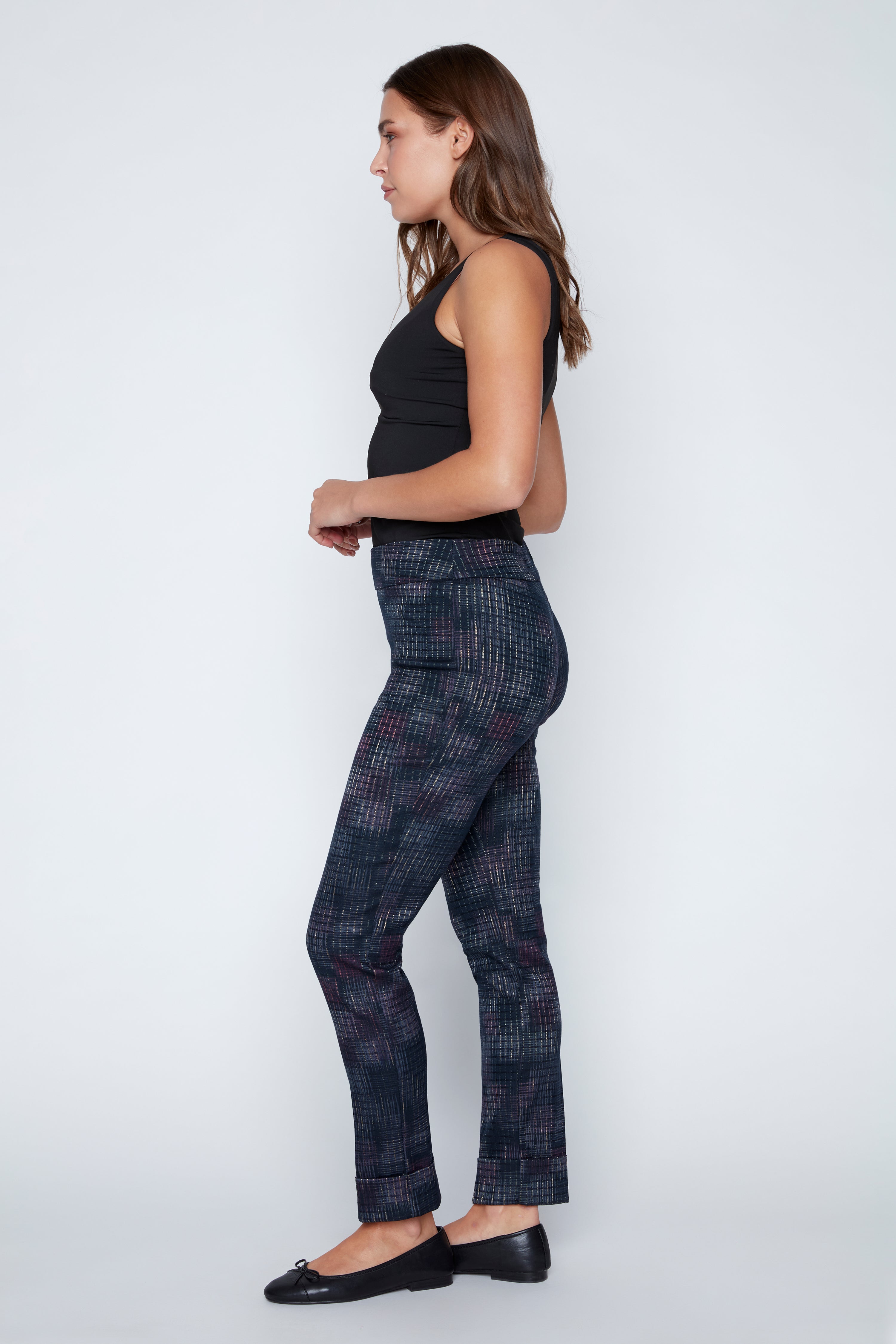 Le pantalon jambe étroite imprimé