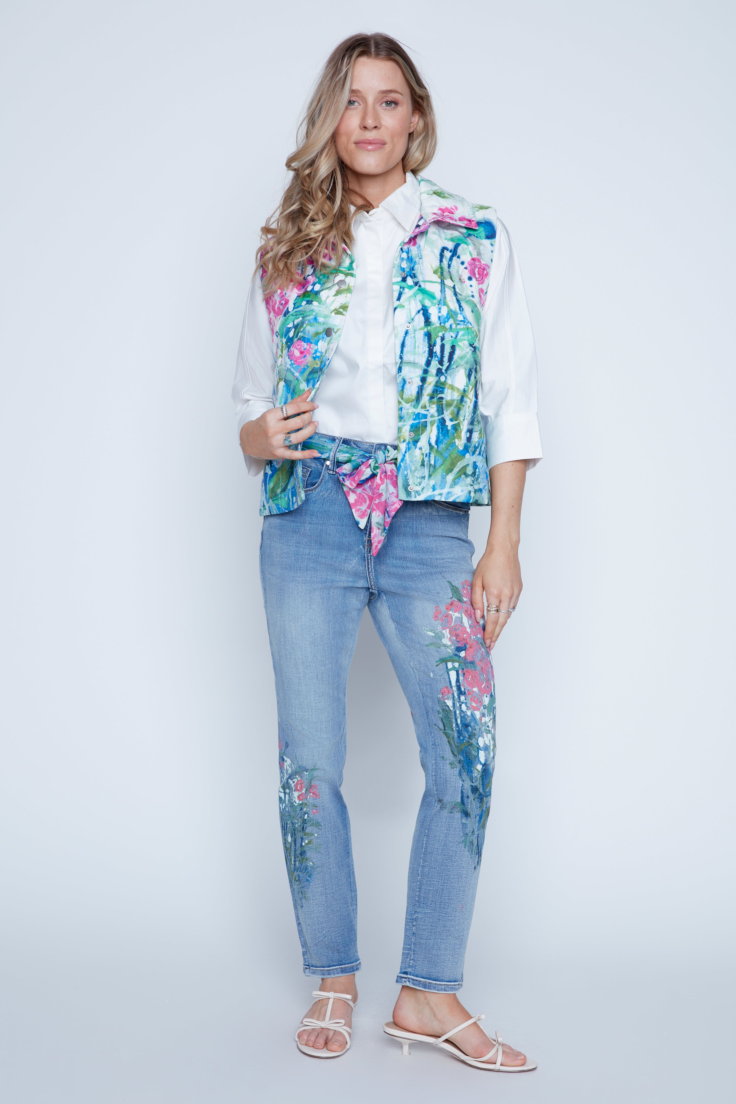 La blouse en coton uni