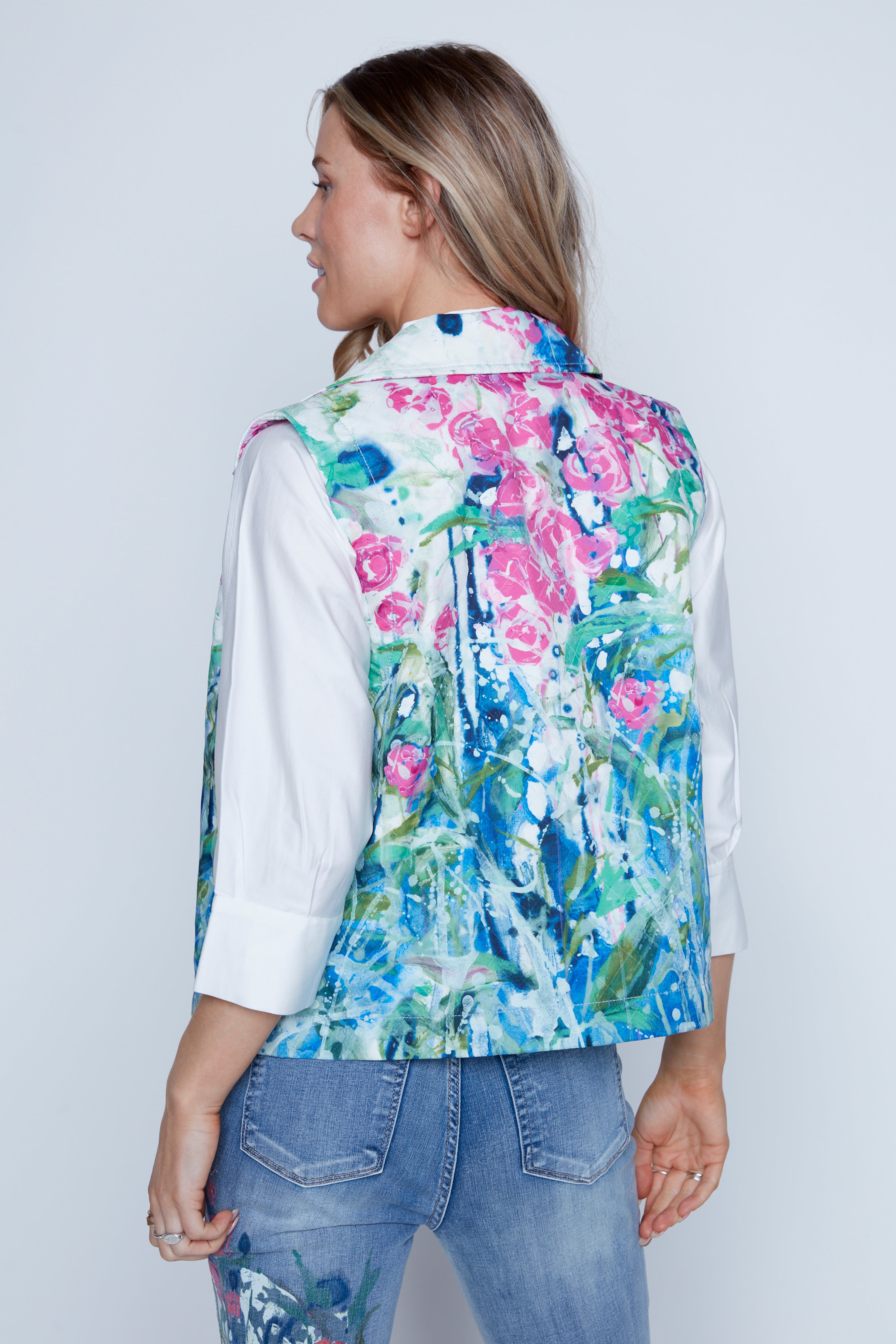 La blouse en coton uni