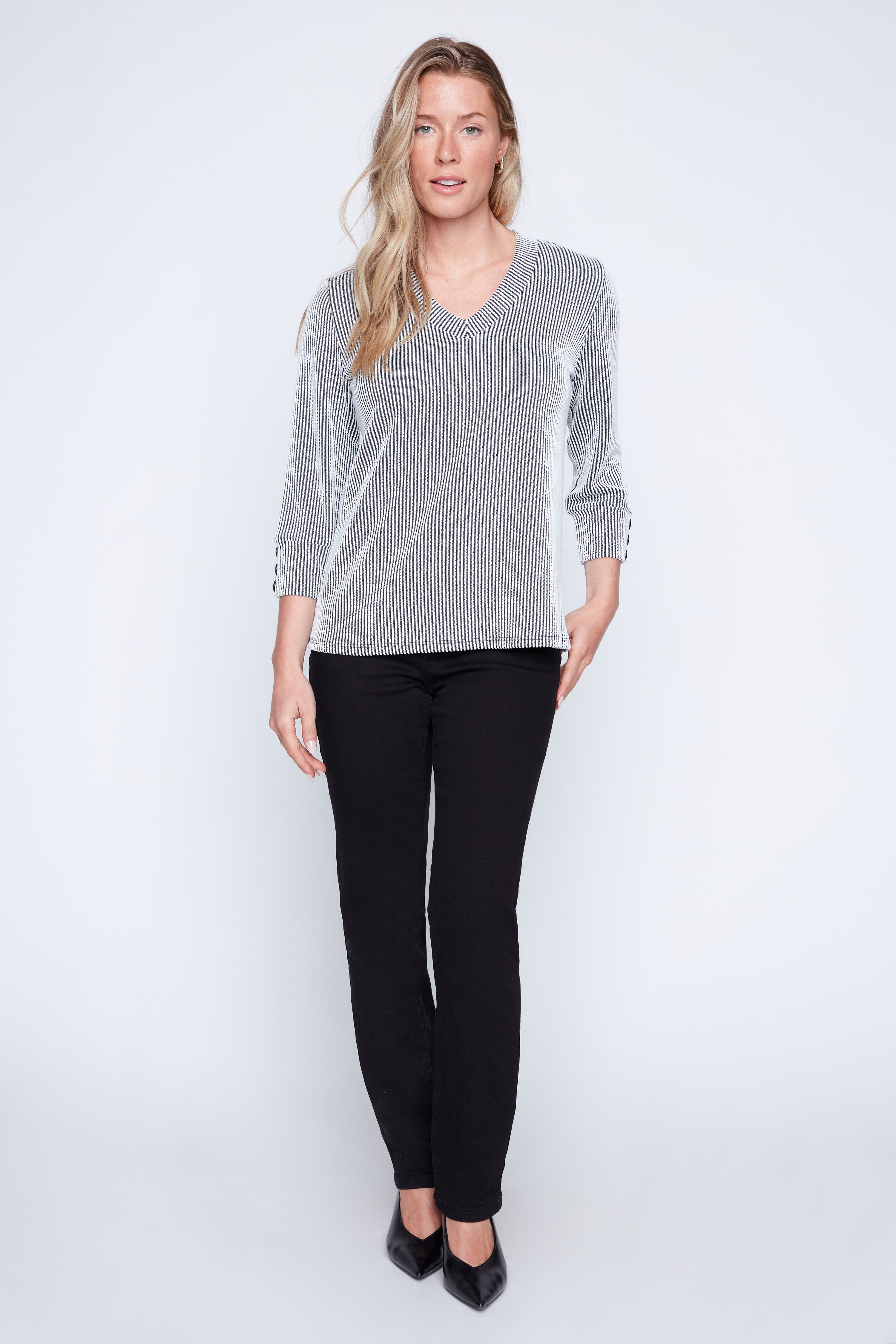 Two tone rib top