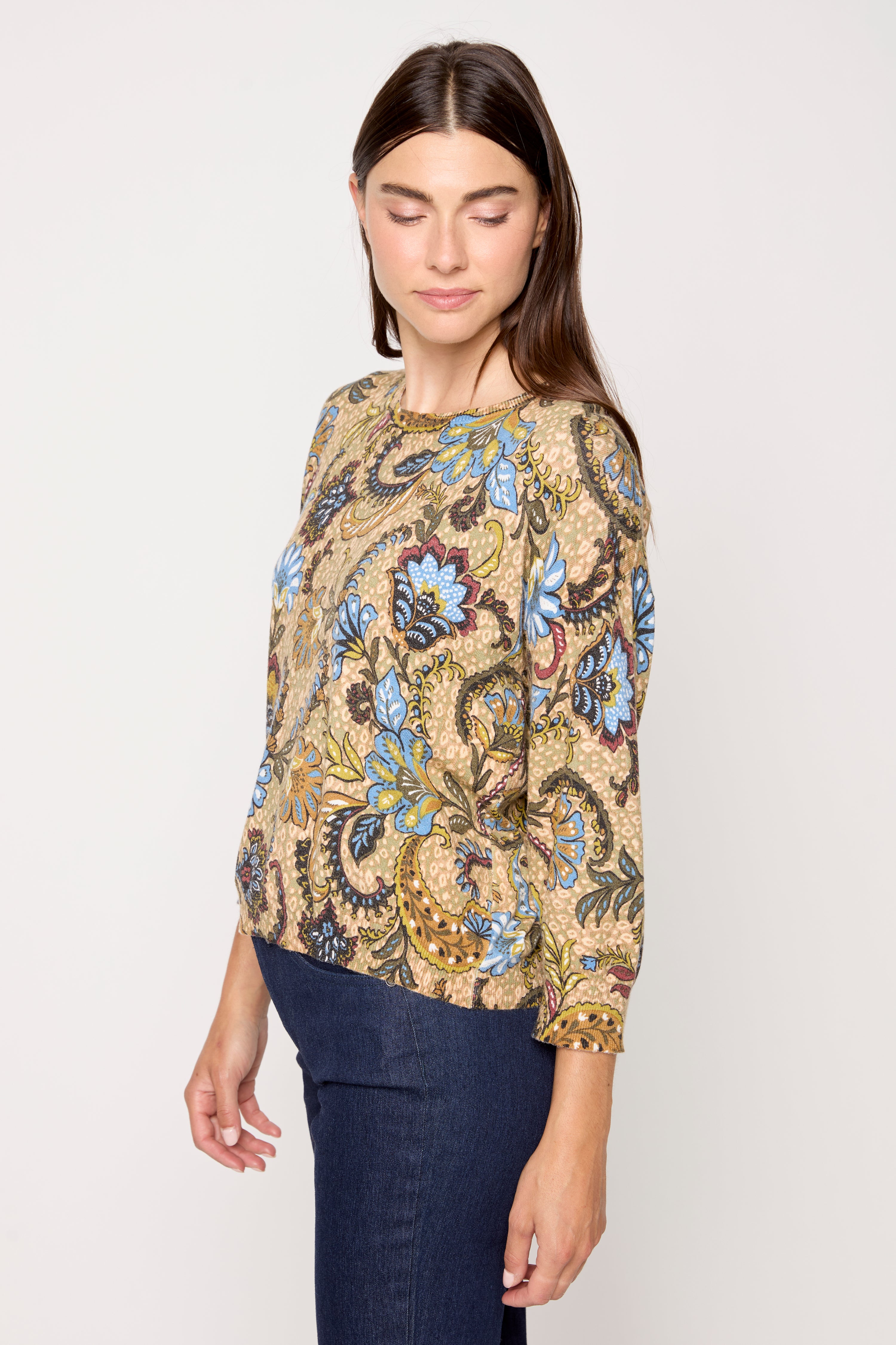 Light Weight Printed Sweater