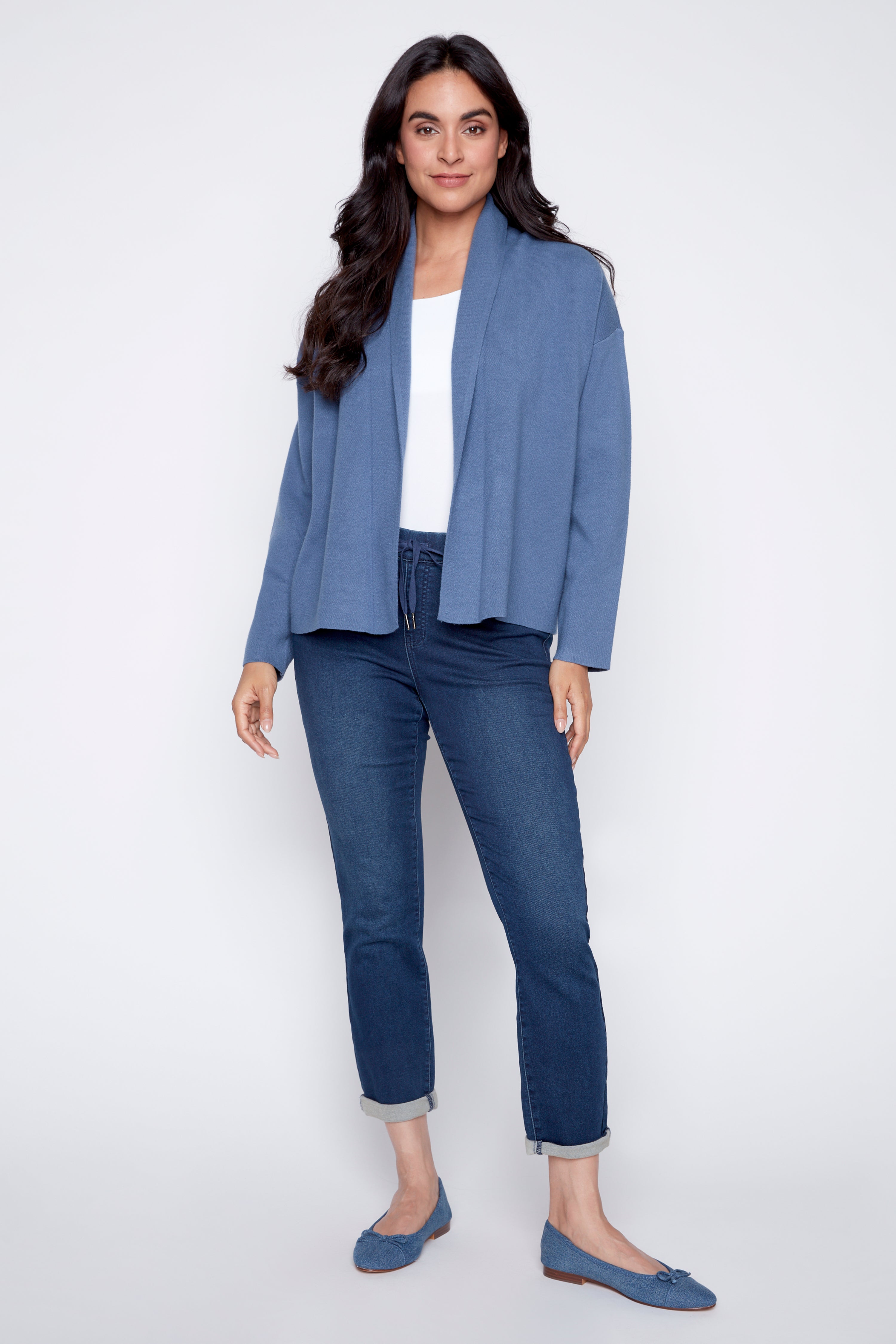 Double knit coatigan