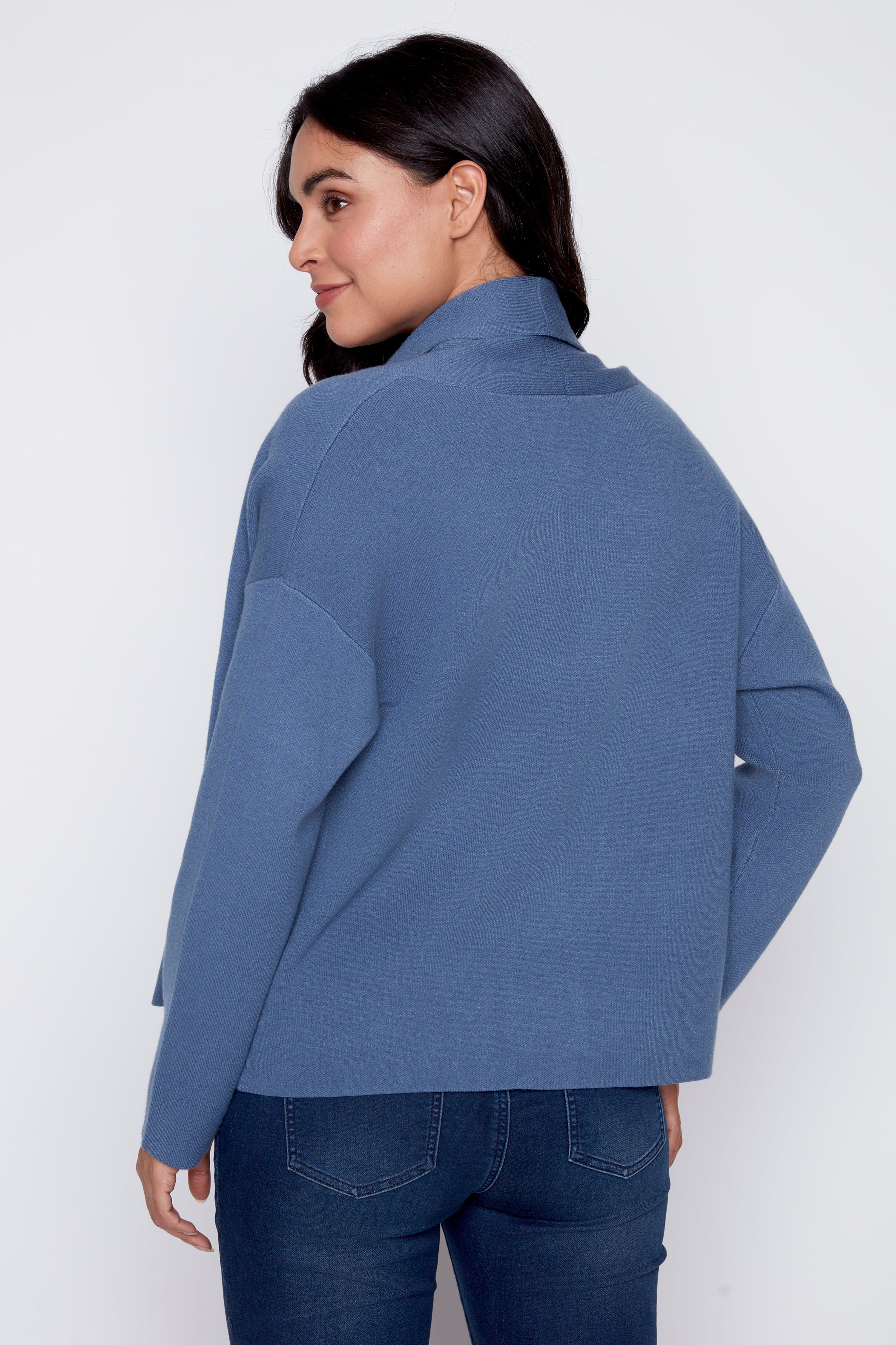 Double knit coatigan