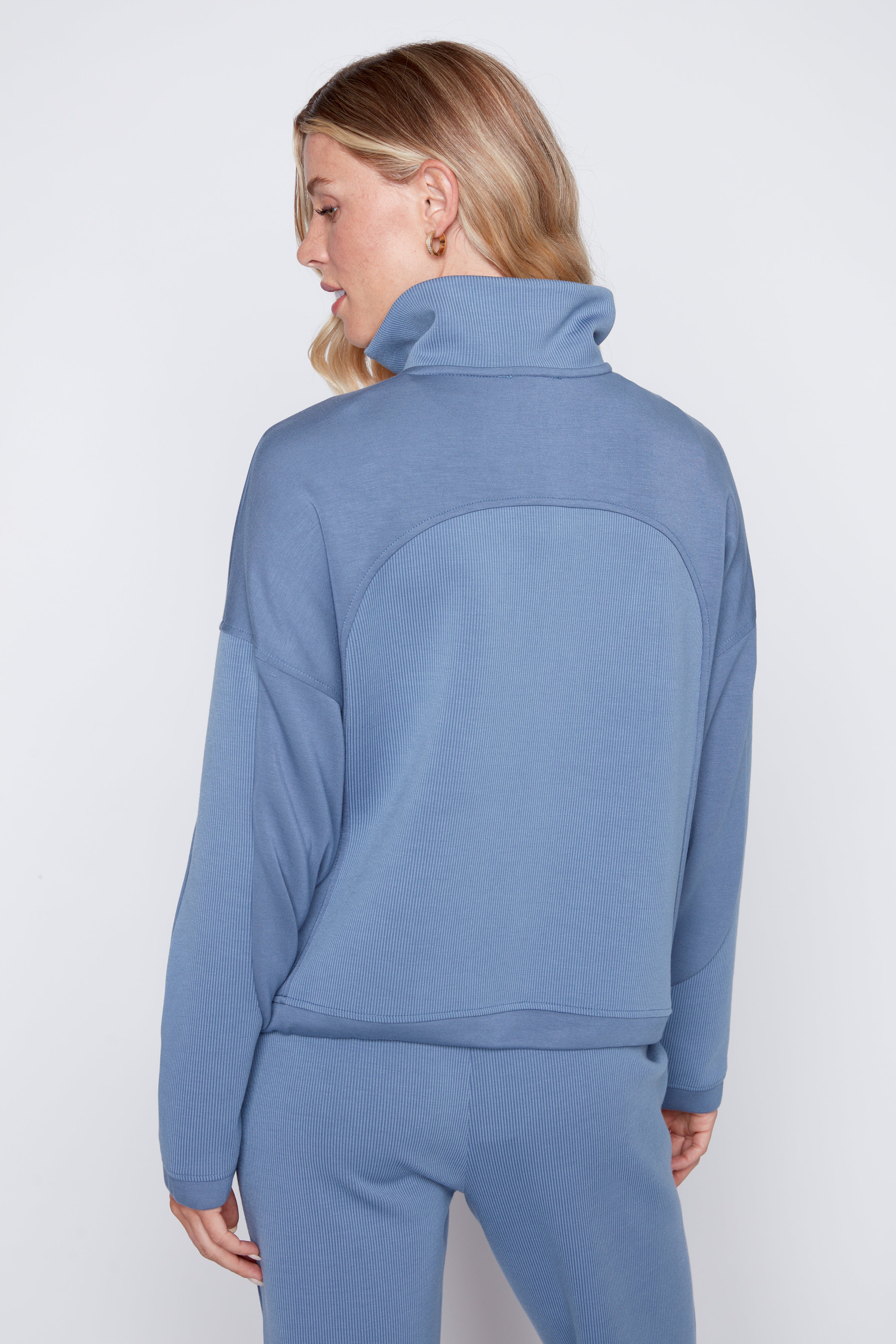 Scuba knit kangaroo top