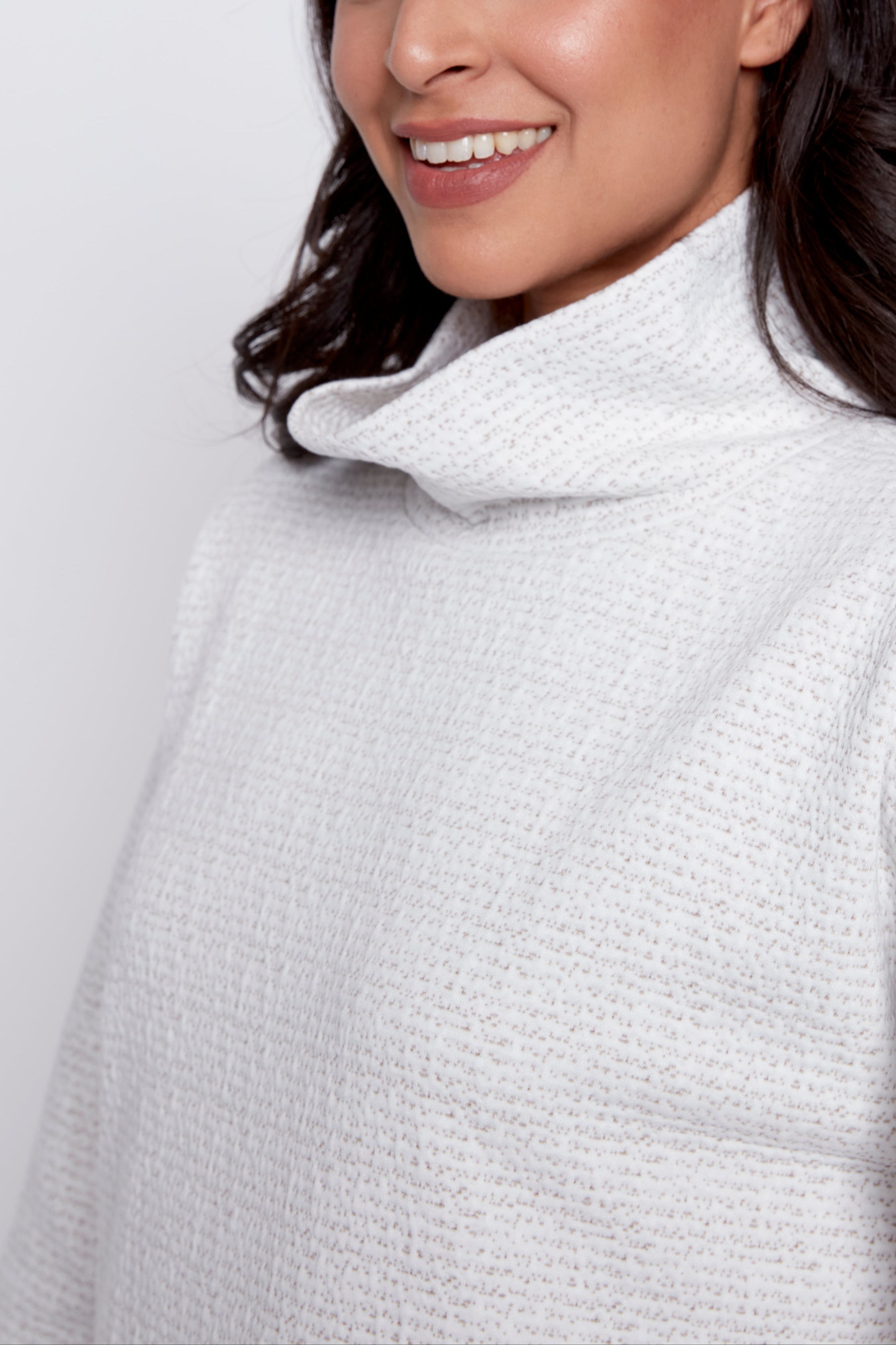 Puckered knit top