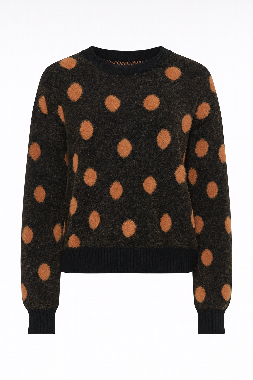 Dot design eyelash sweater