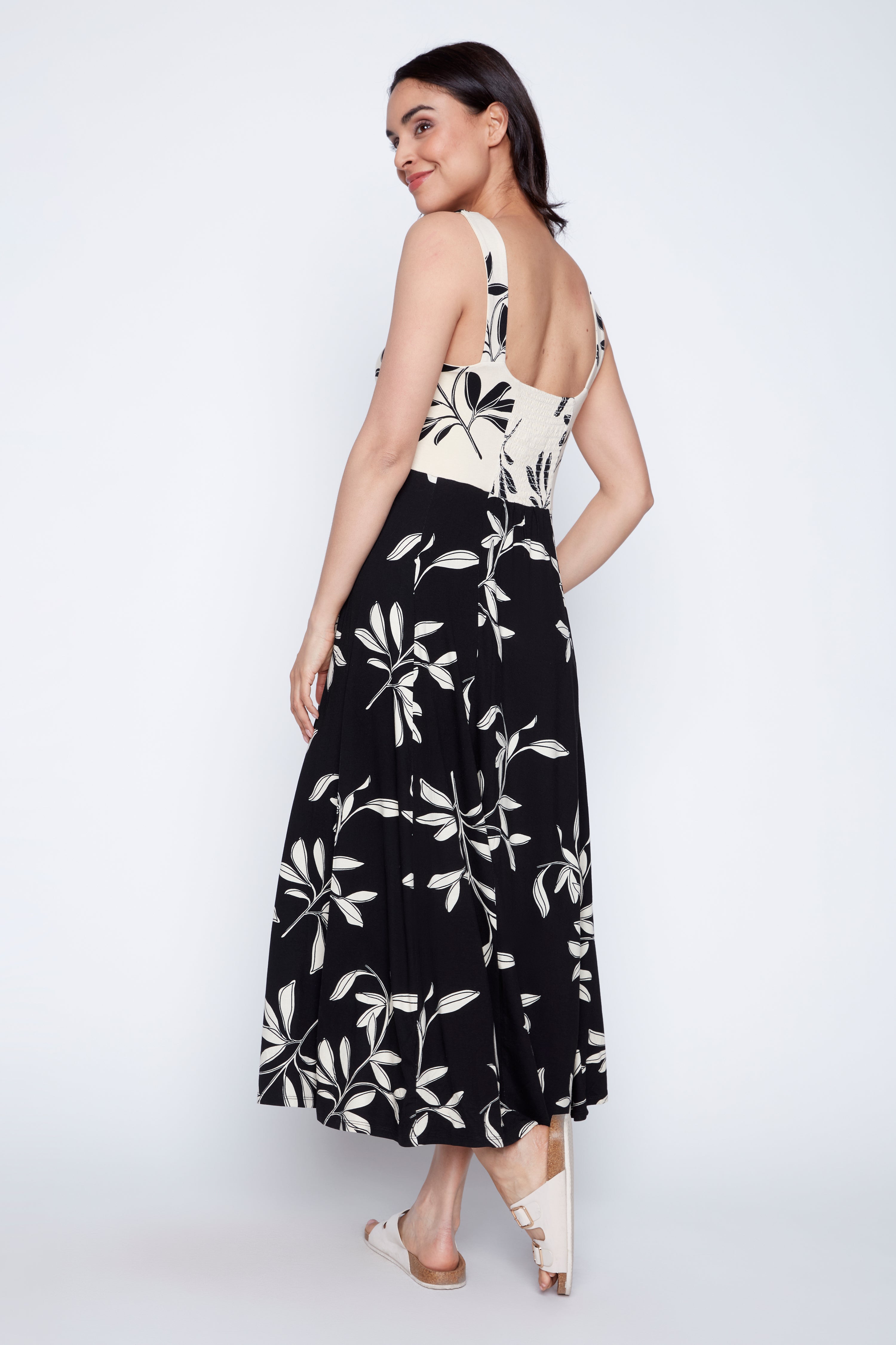 Printed jersey dress