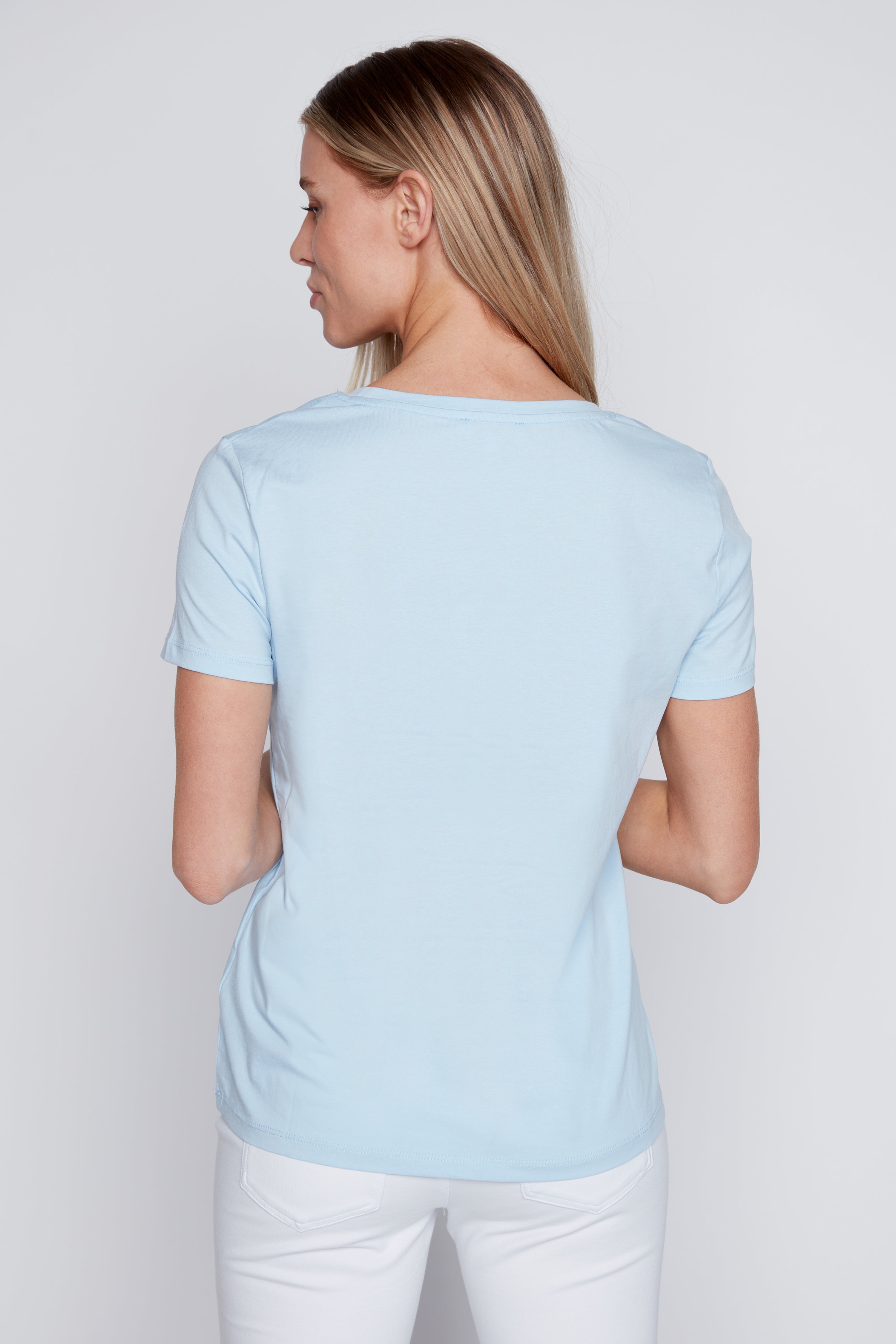 Foil heart cotton t-shirt