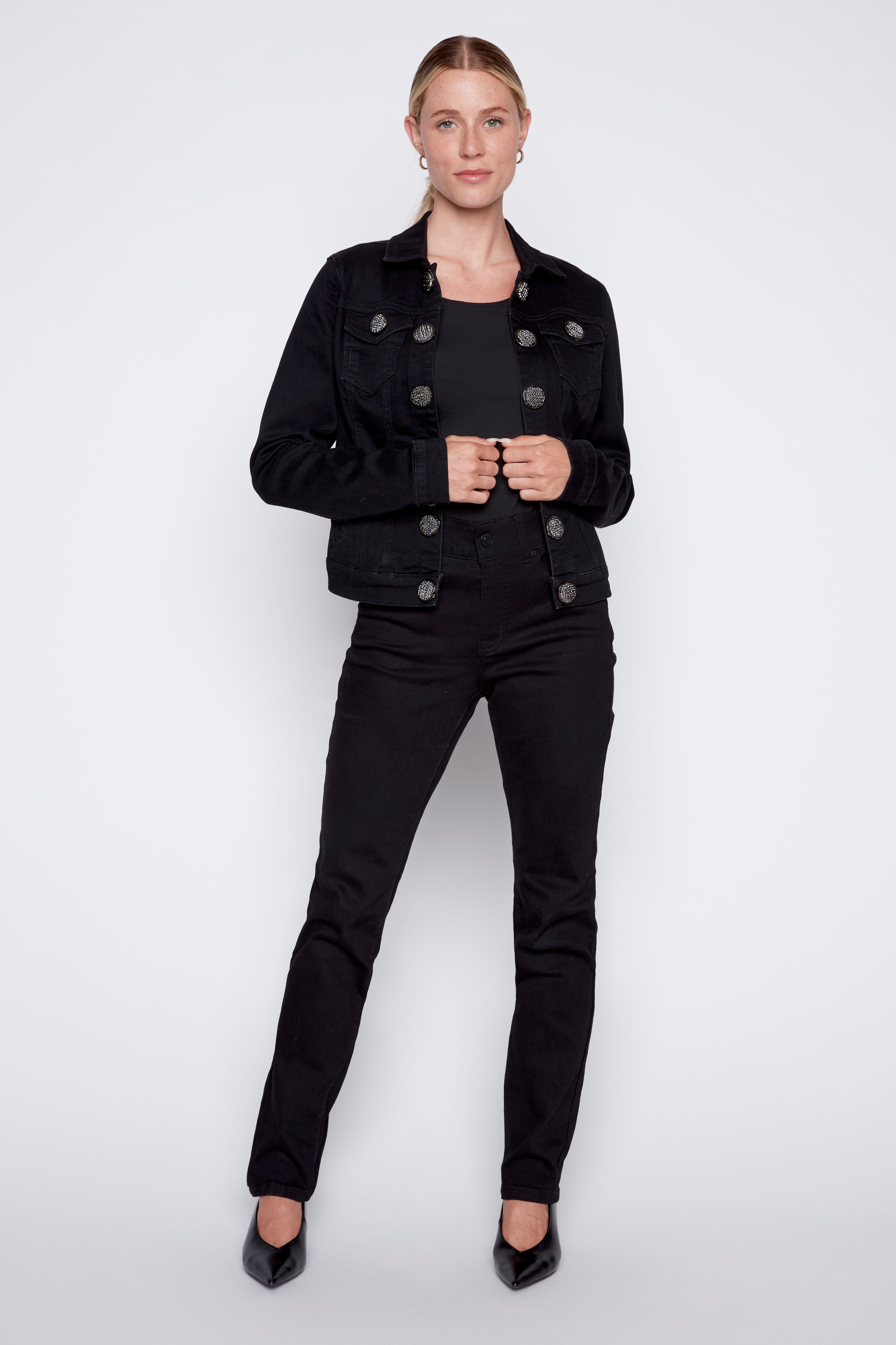 Big buttons jean jacket