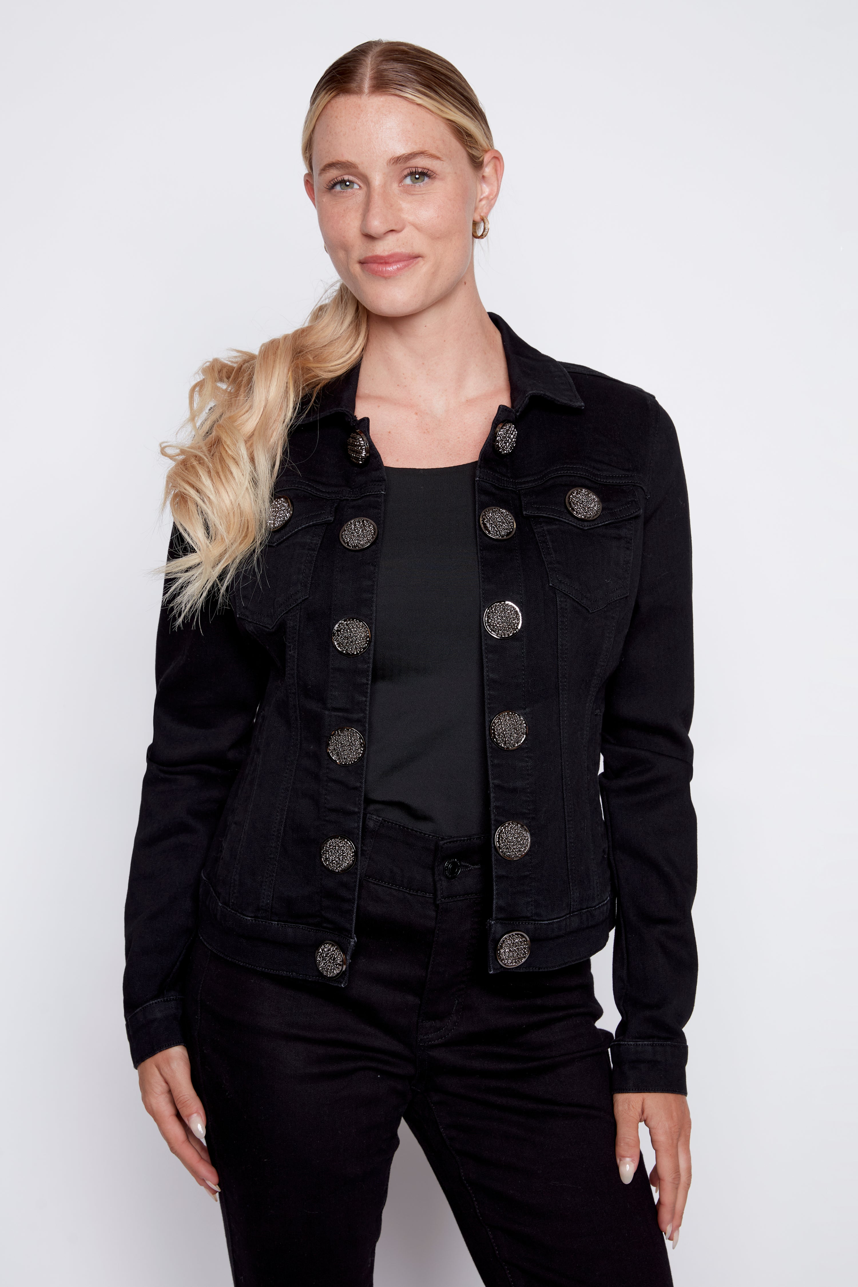 Big buttons jean jacket