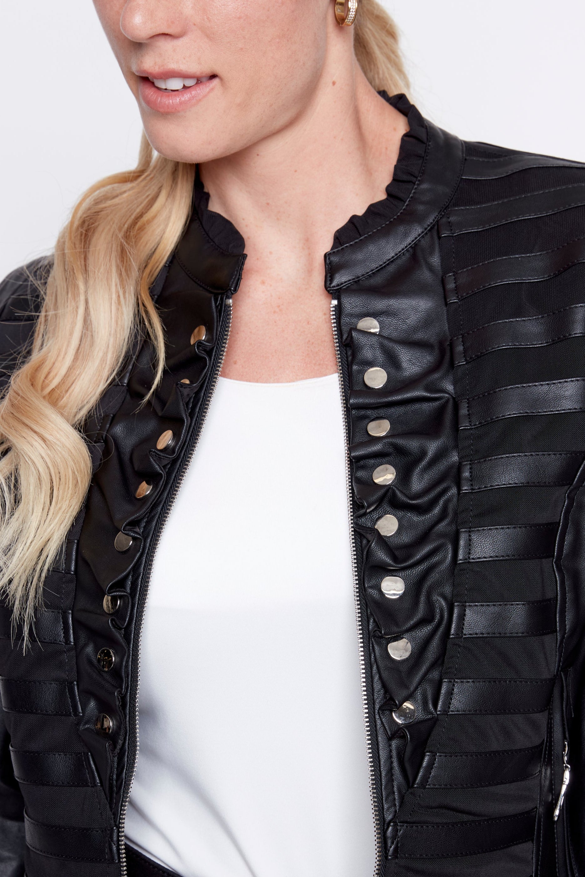 Pleather admiral jacket