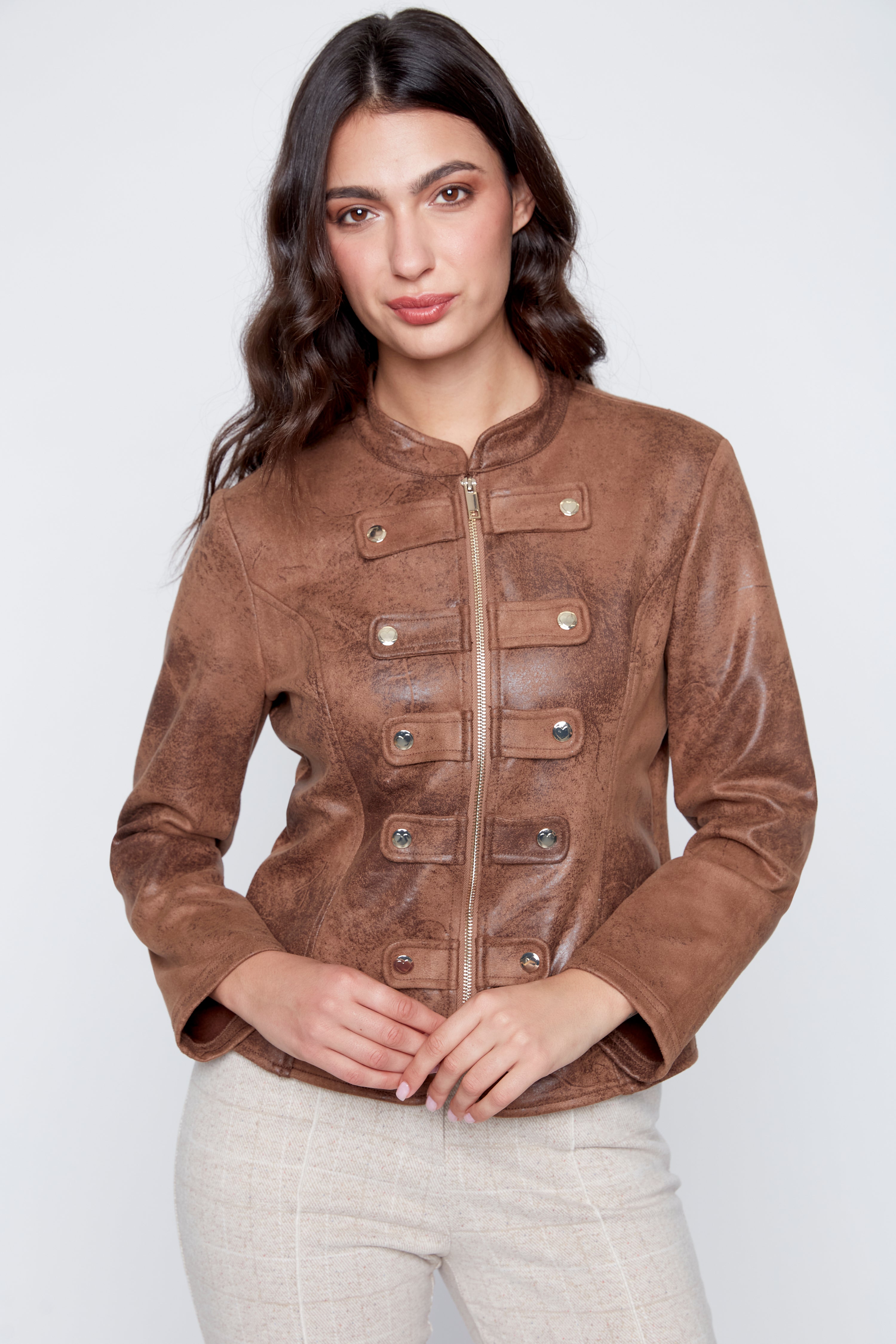 Suede admiral jacket