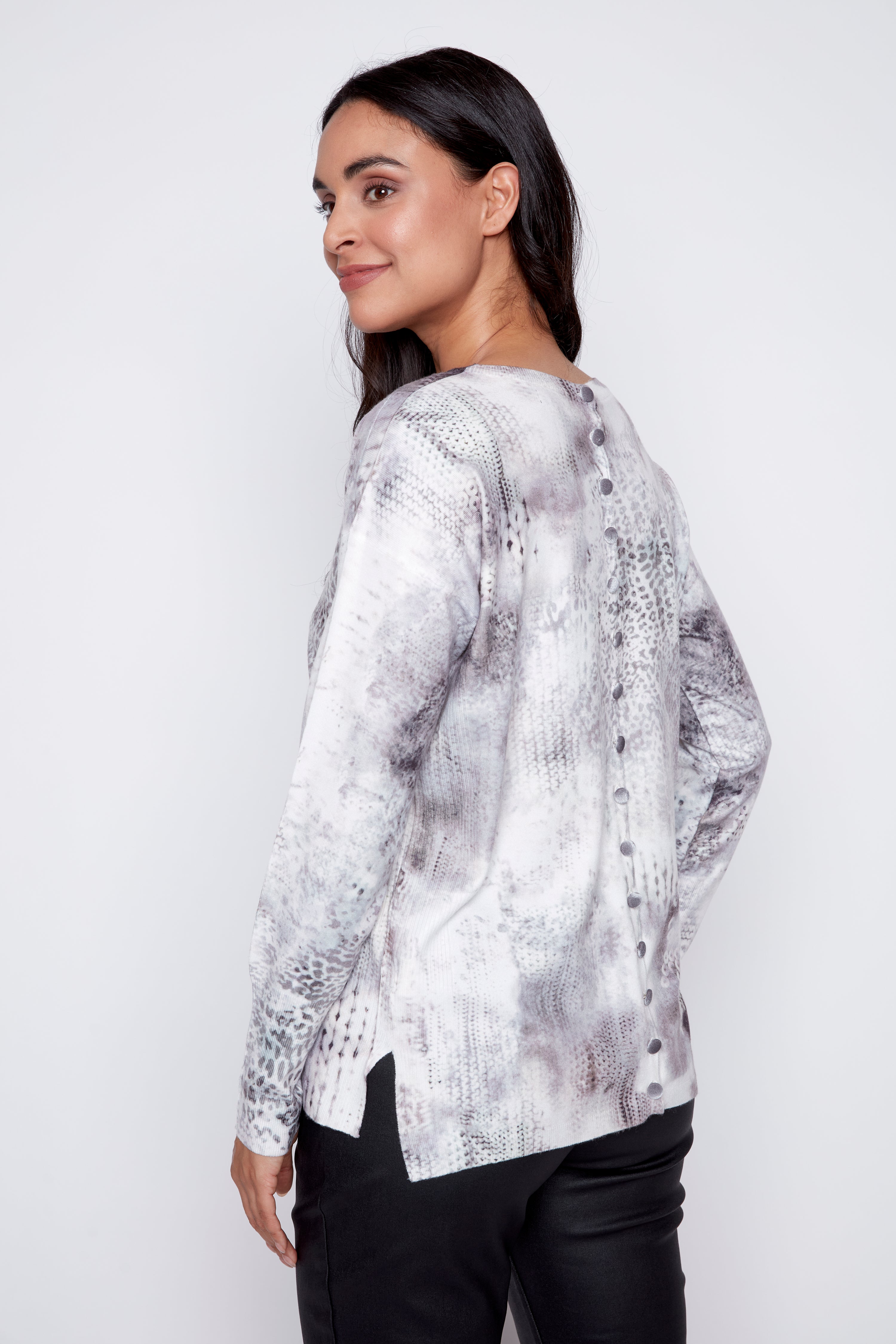 Animal print sweater