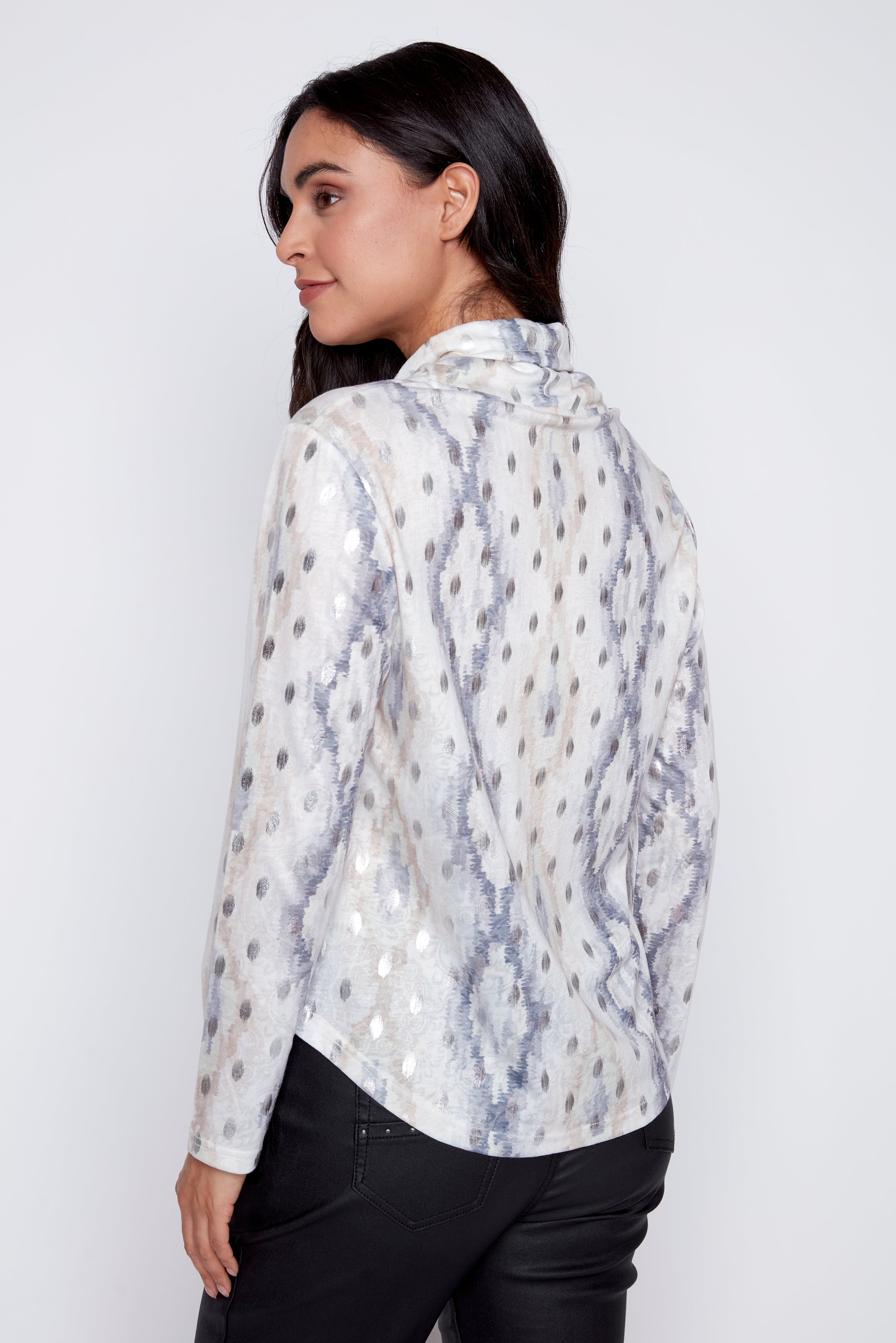 Foil detail printed top