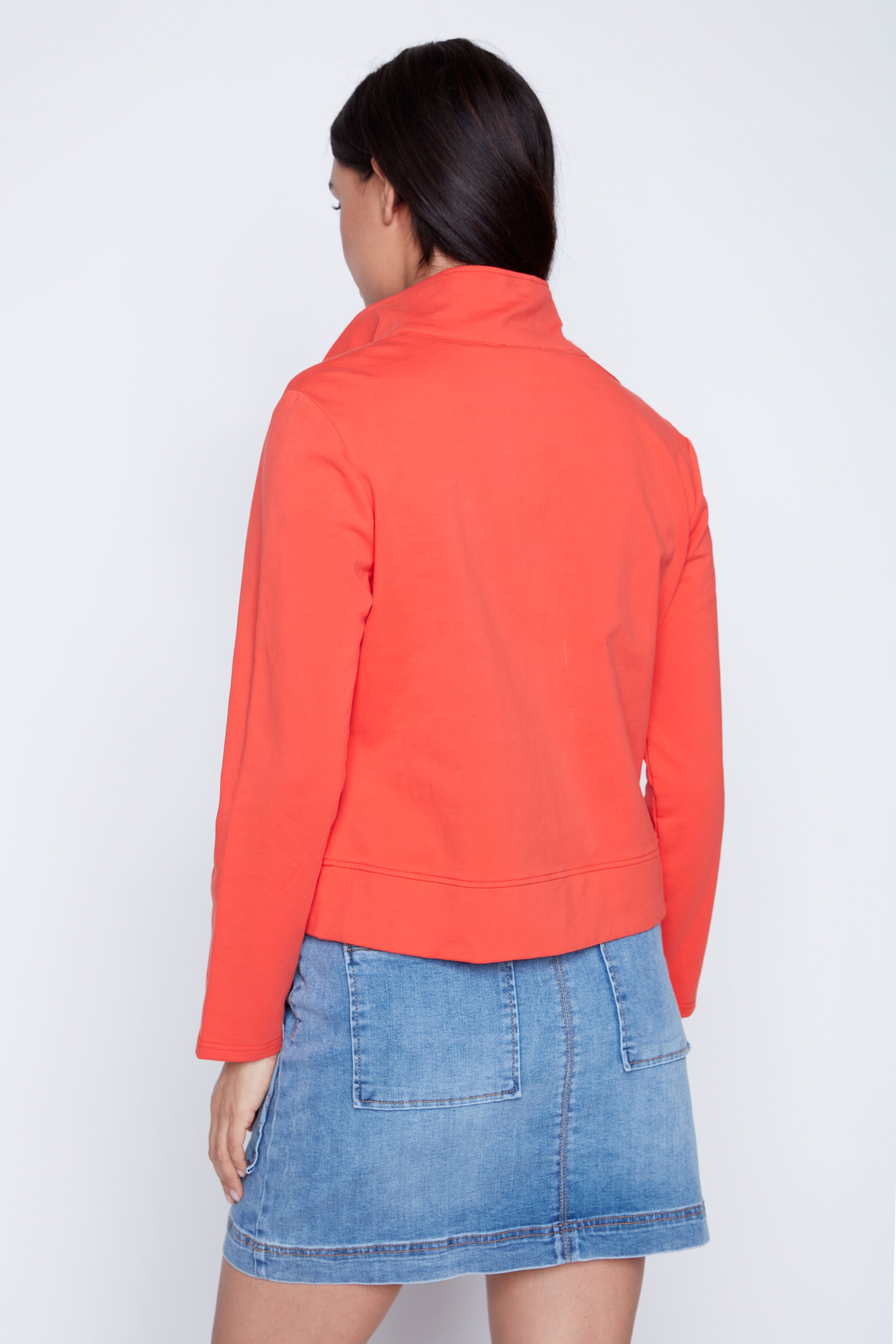 La veste en coton à fermeture éclair