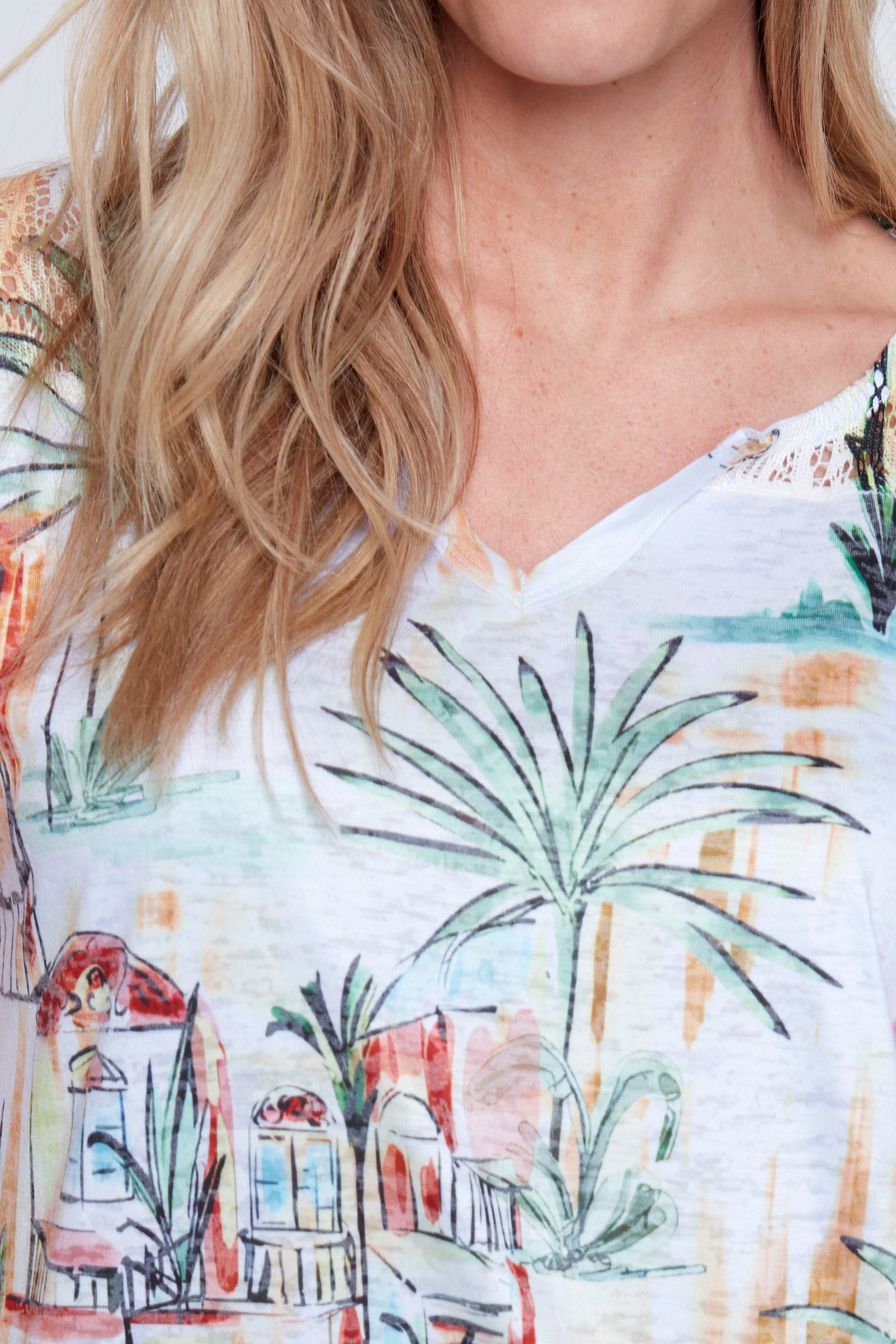 Tropical landscape t-shirt