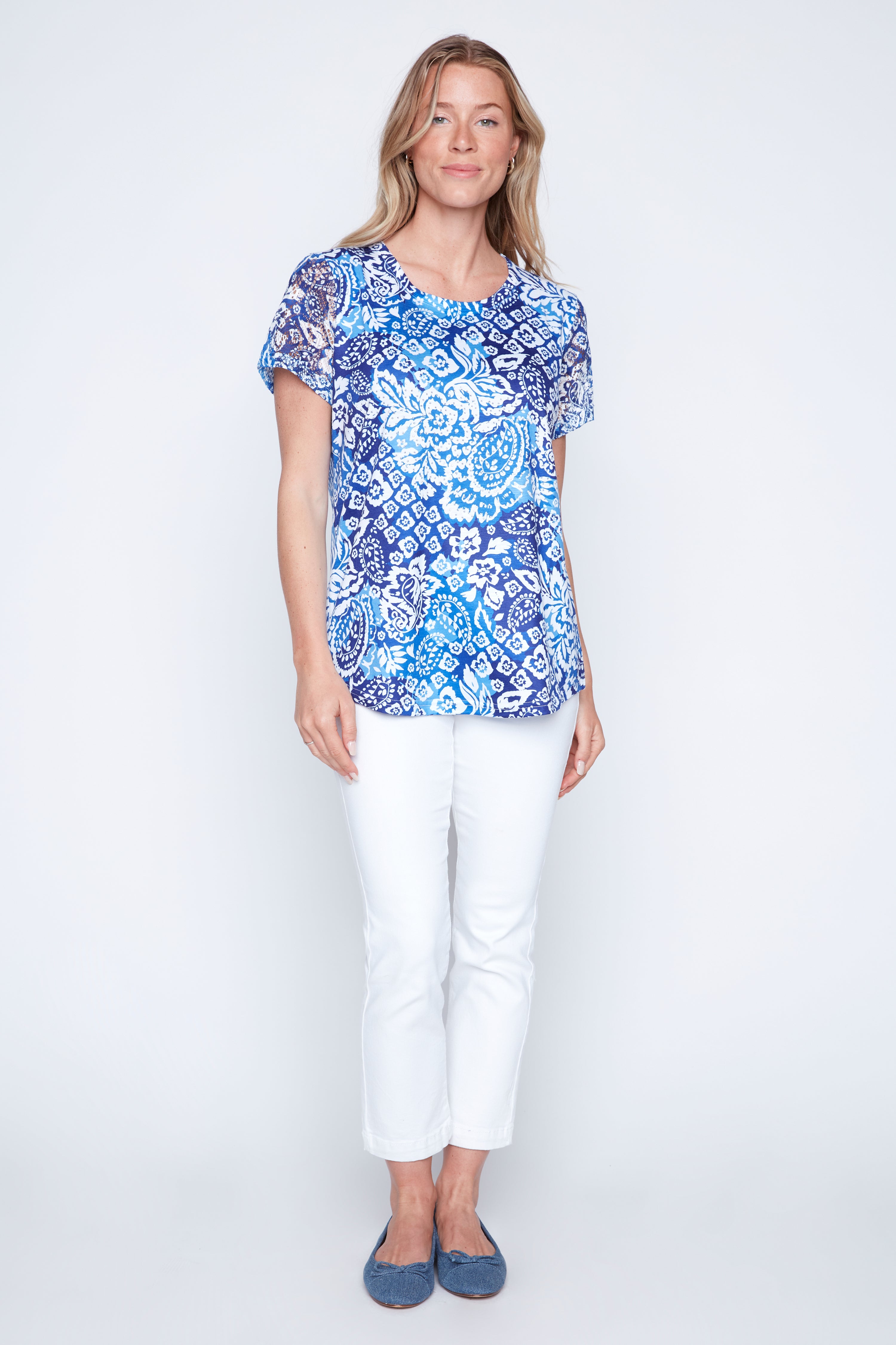 Paisley print t-shirt
