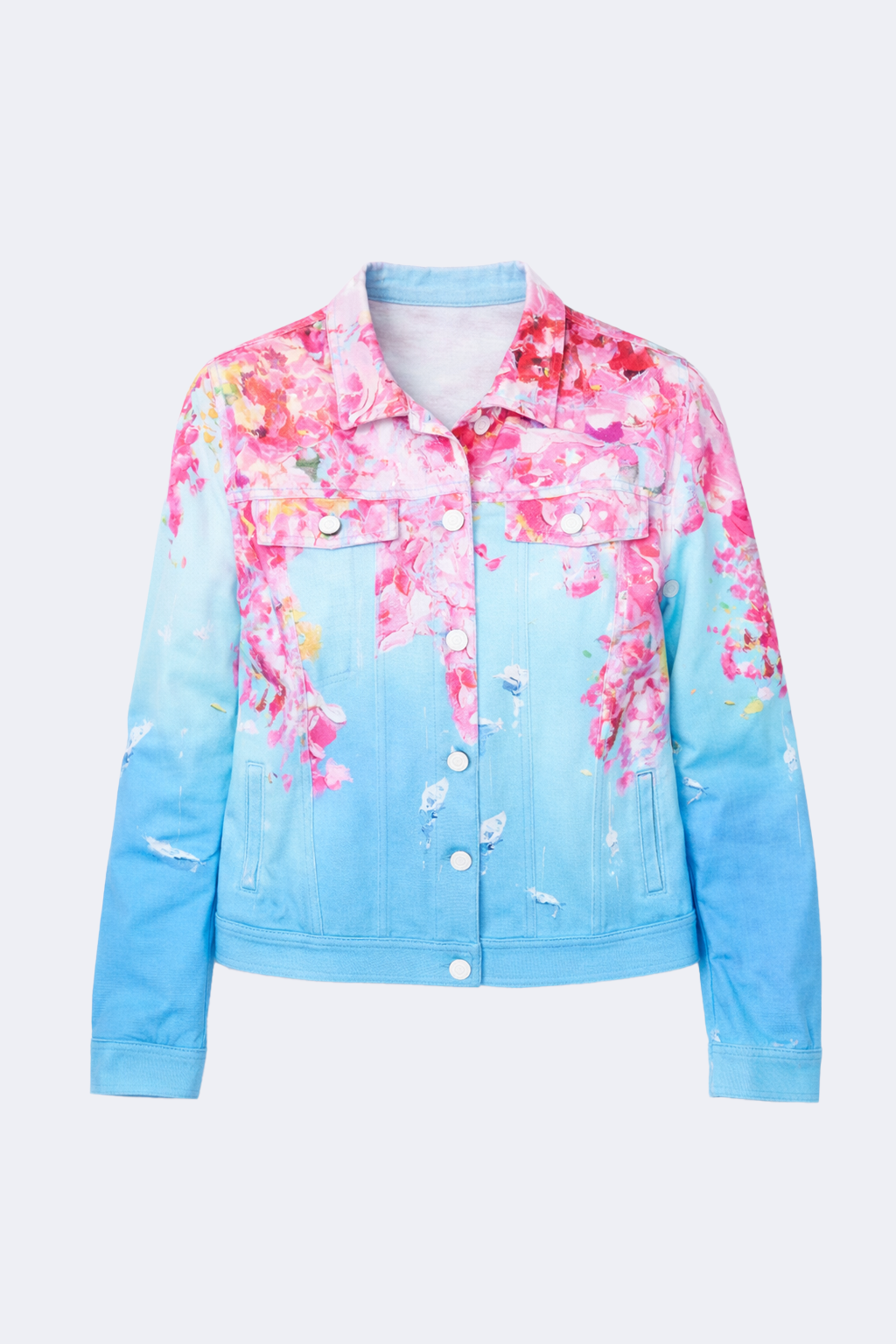 Capri print knit jacket