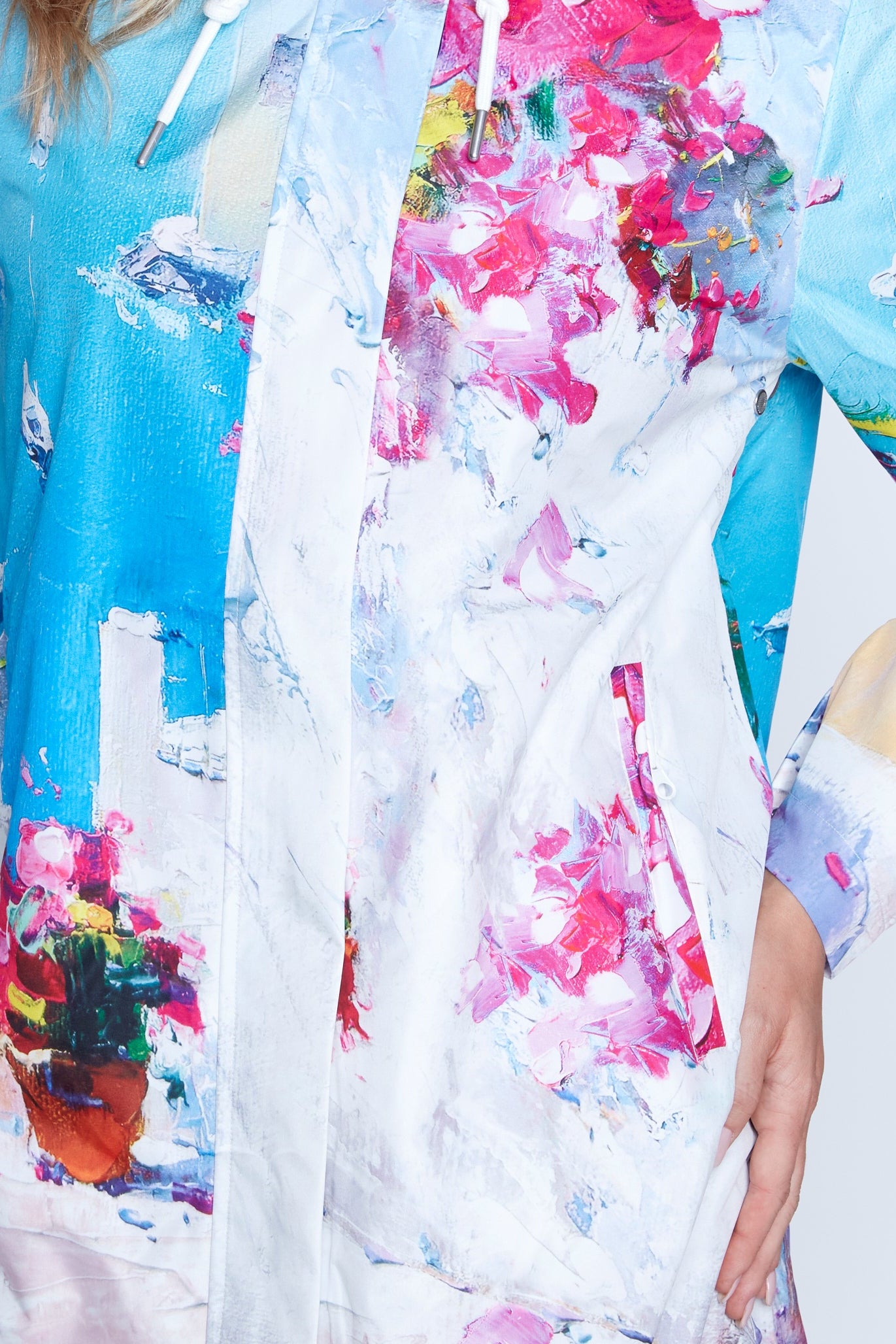 Capri print raincoat