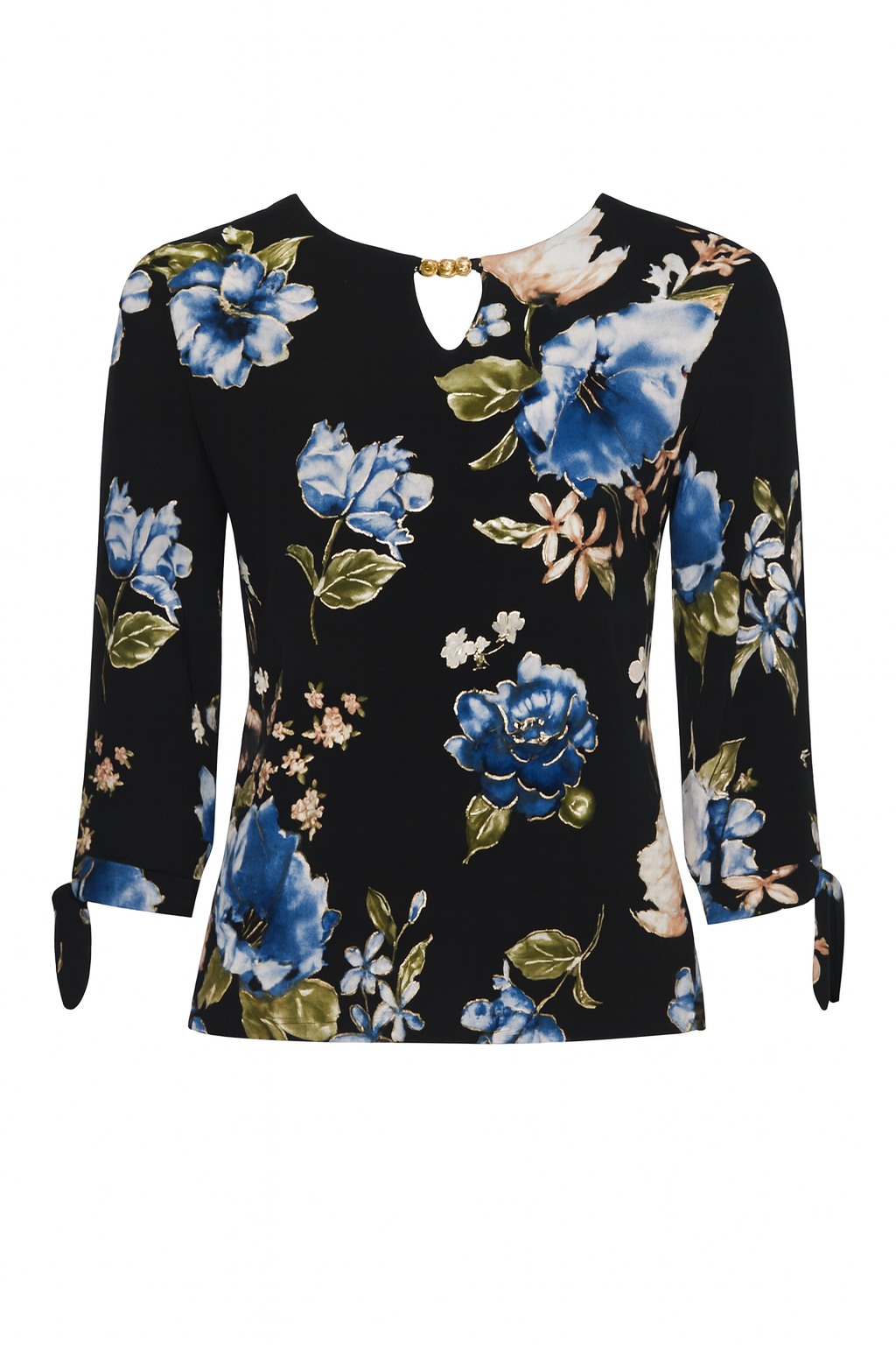 Le haut à col perlé