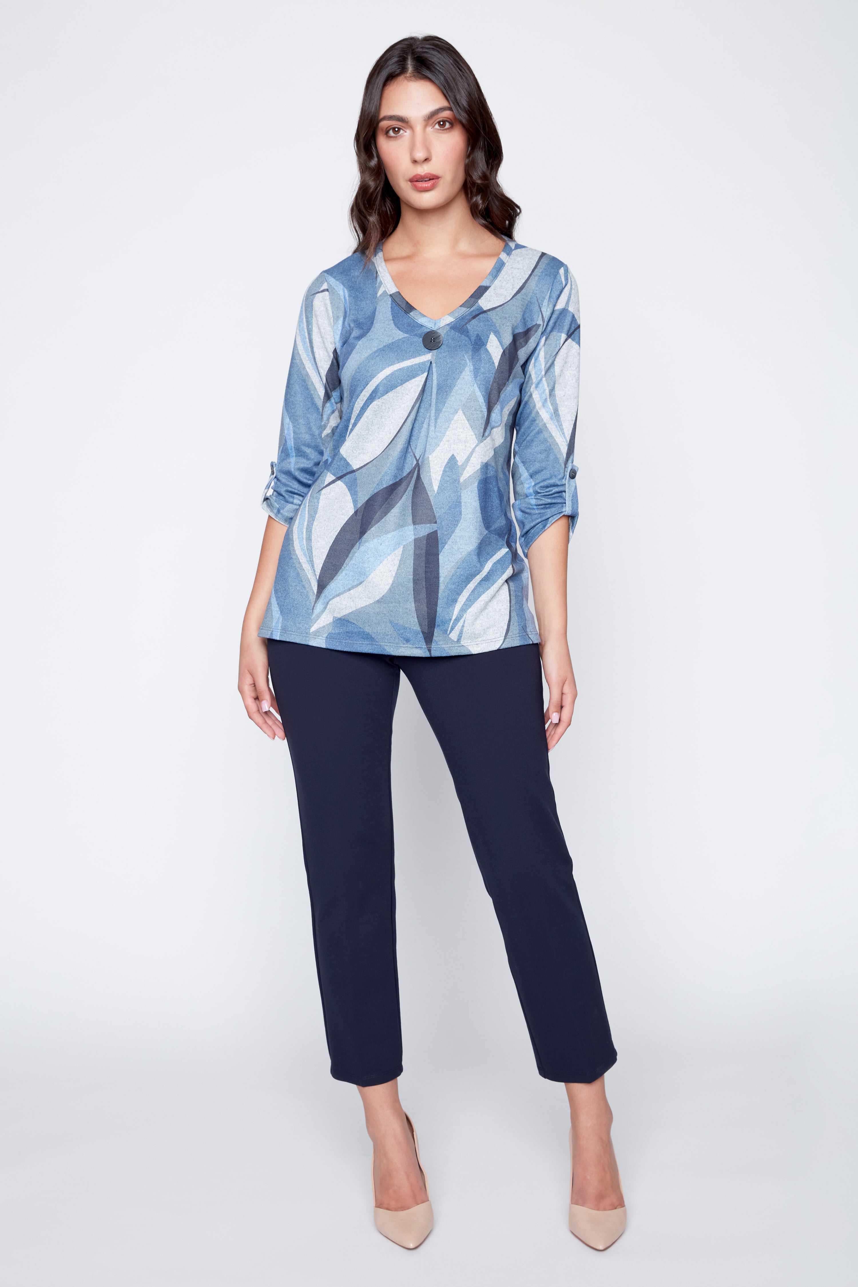 Tunique en tricot imprimé