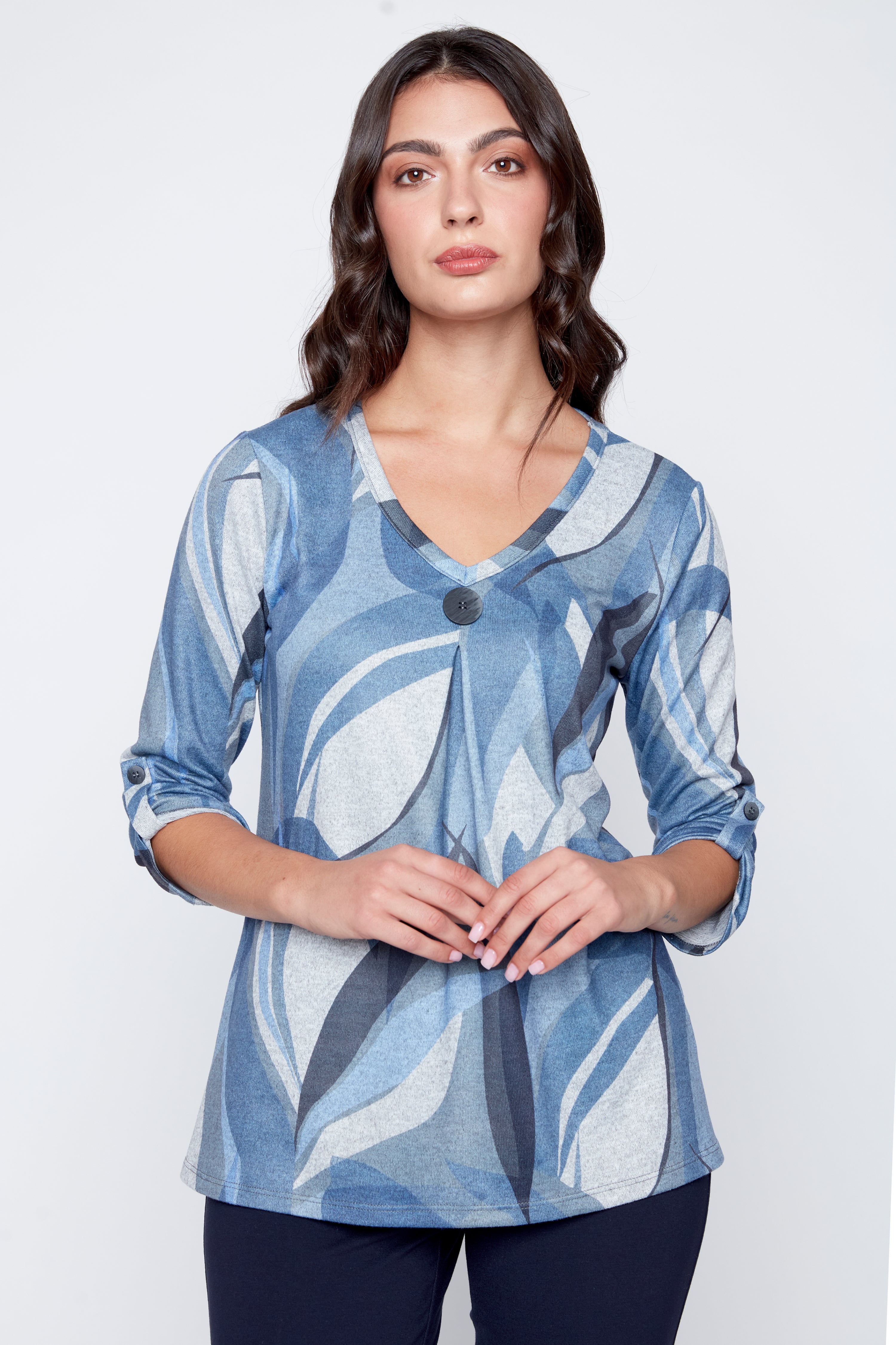 Tunique en tricot imprimé