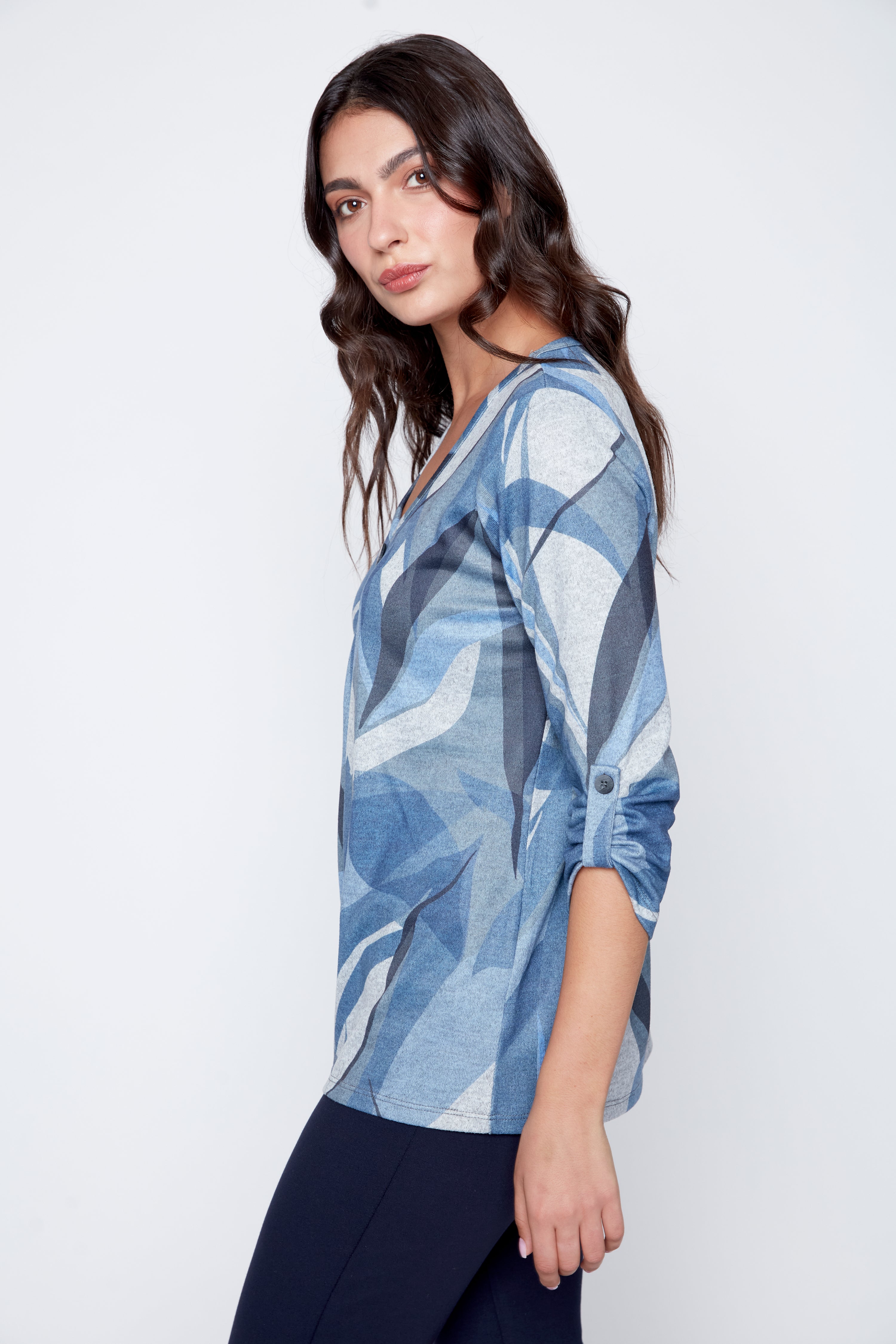 Tunique en tricot imprimé