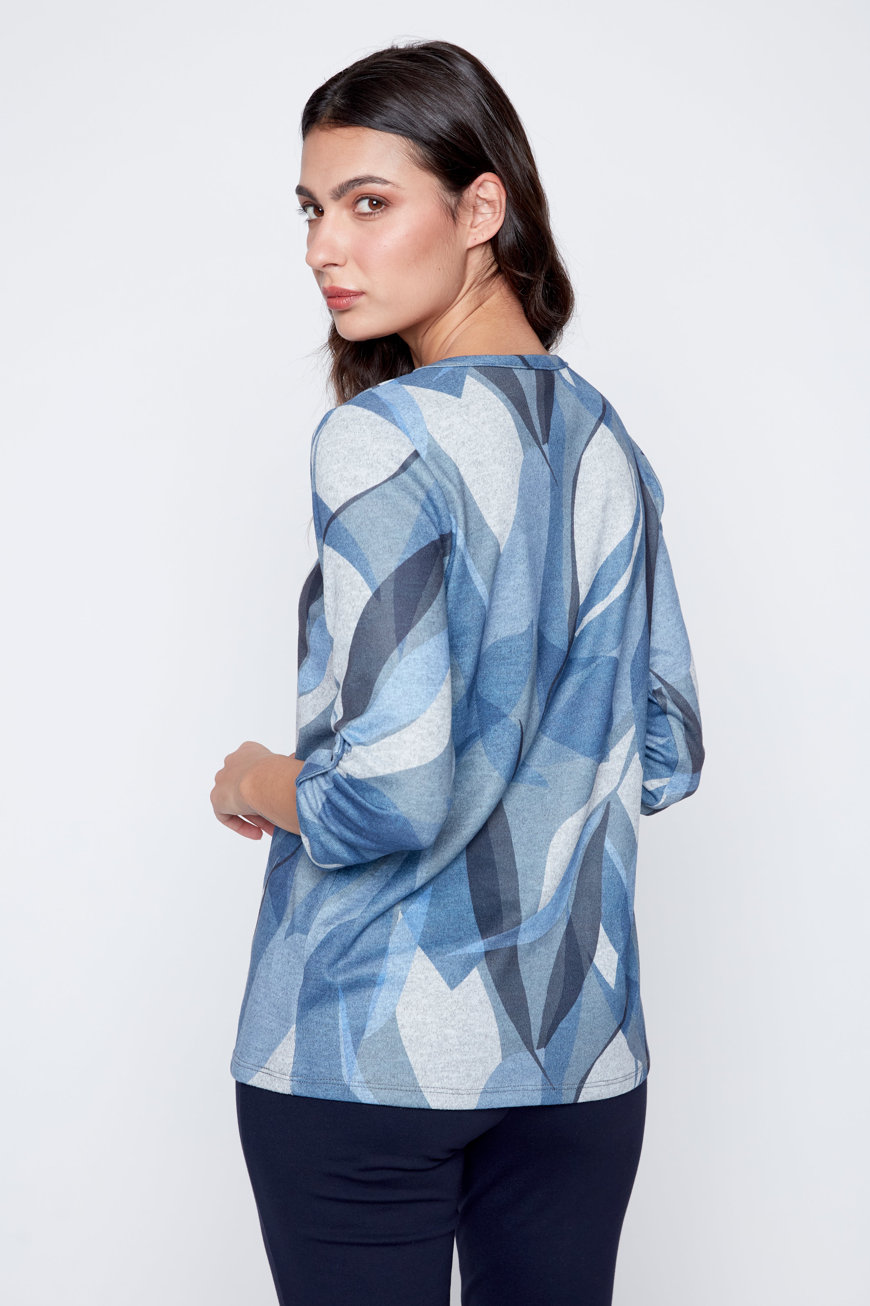 Tunique en tricot imprimé