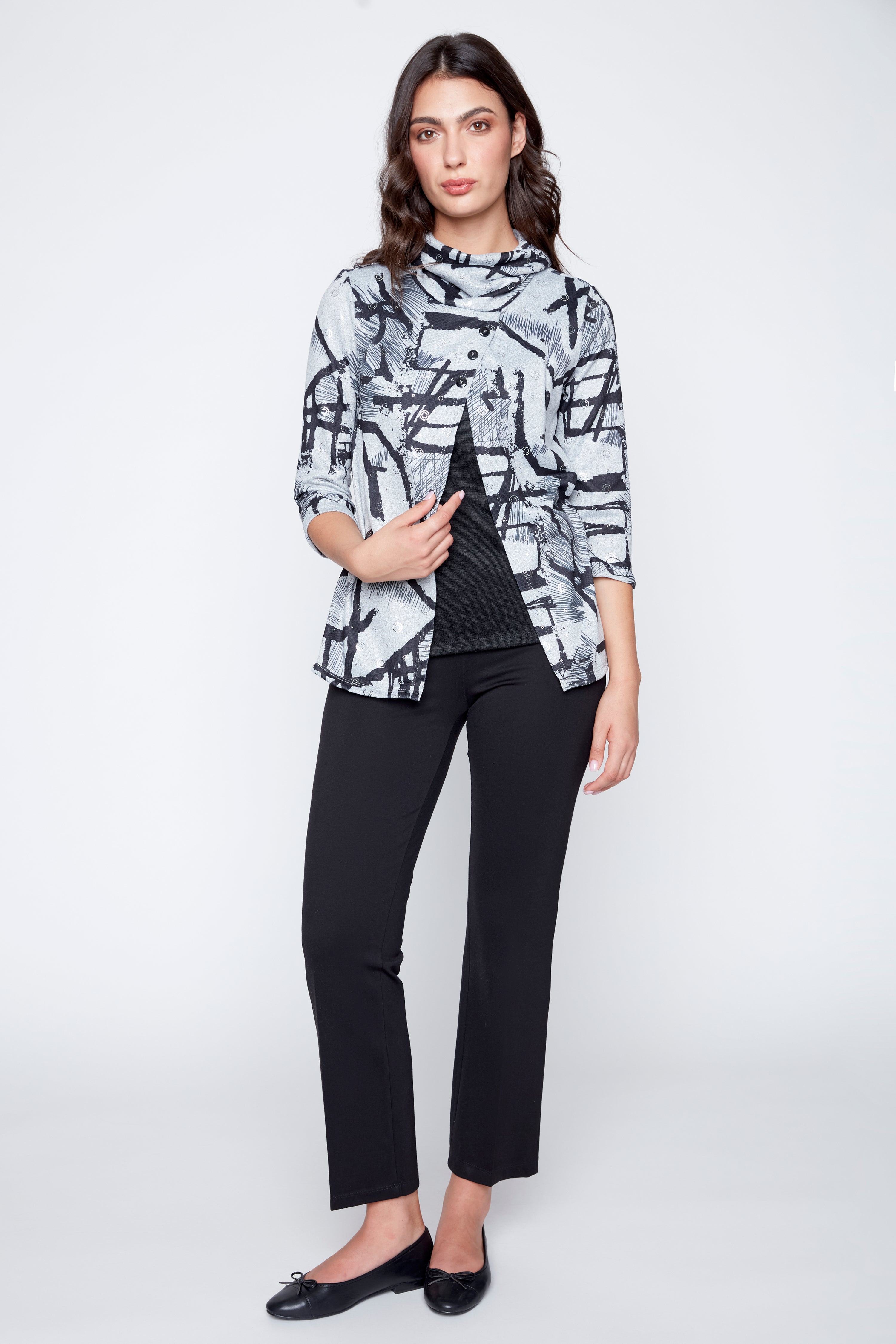 Le pull à col bénitier