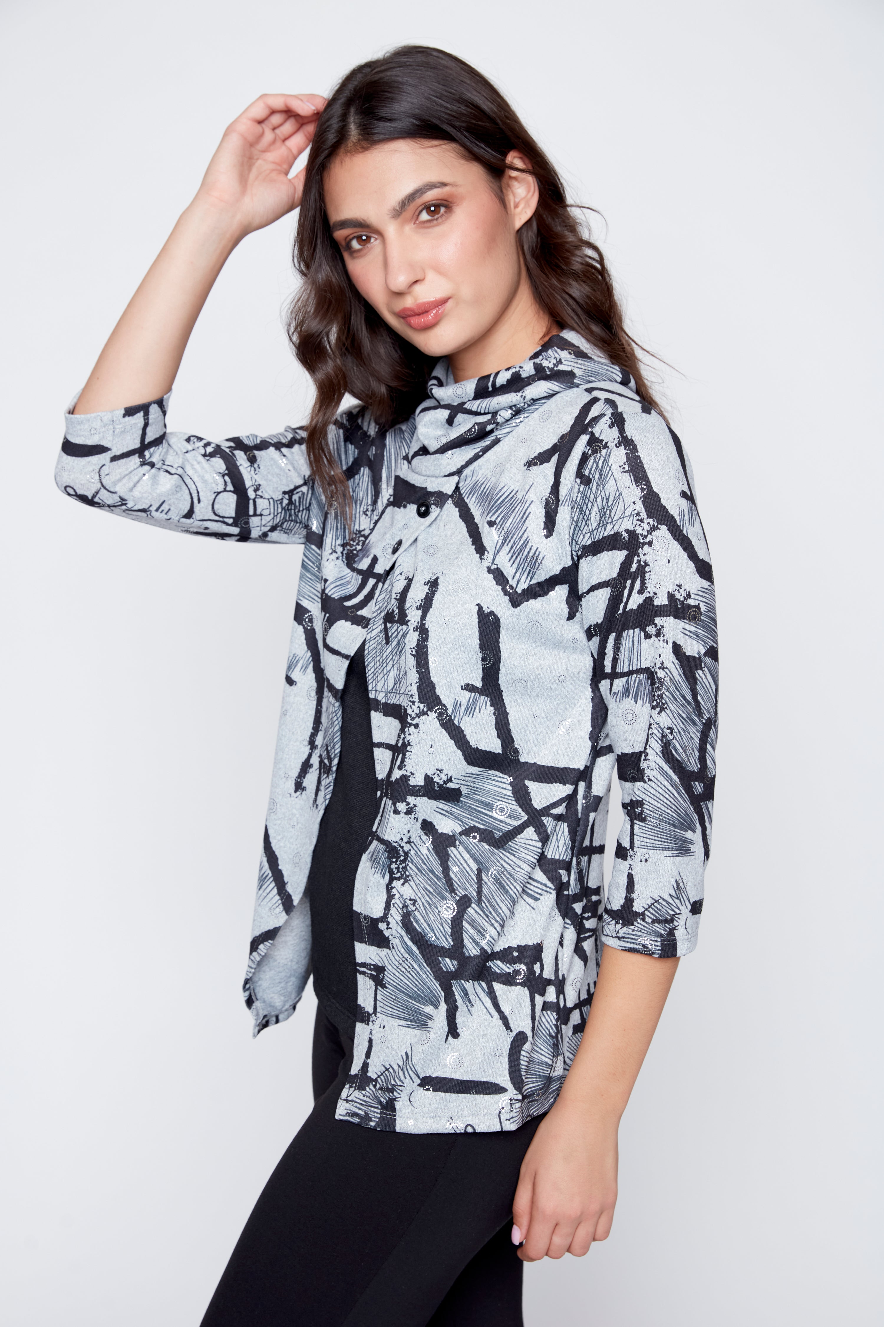 Le pull à col bénitier