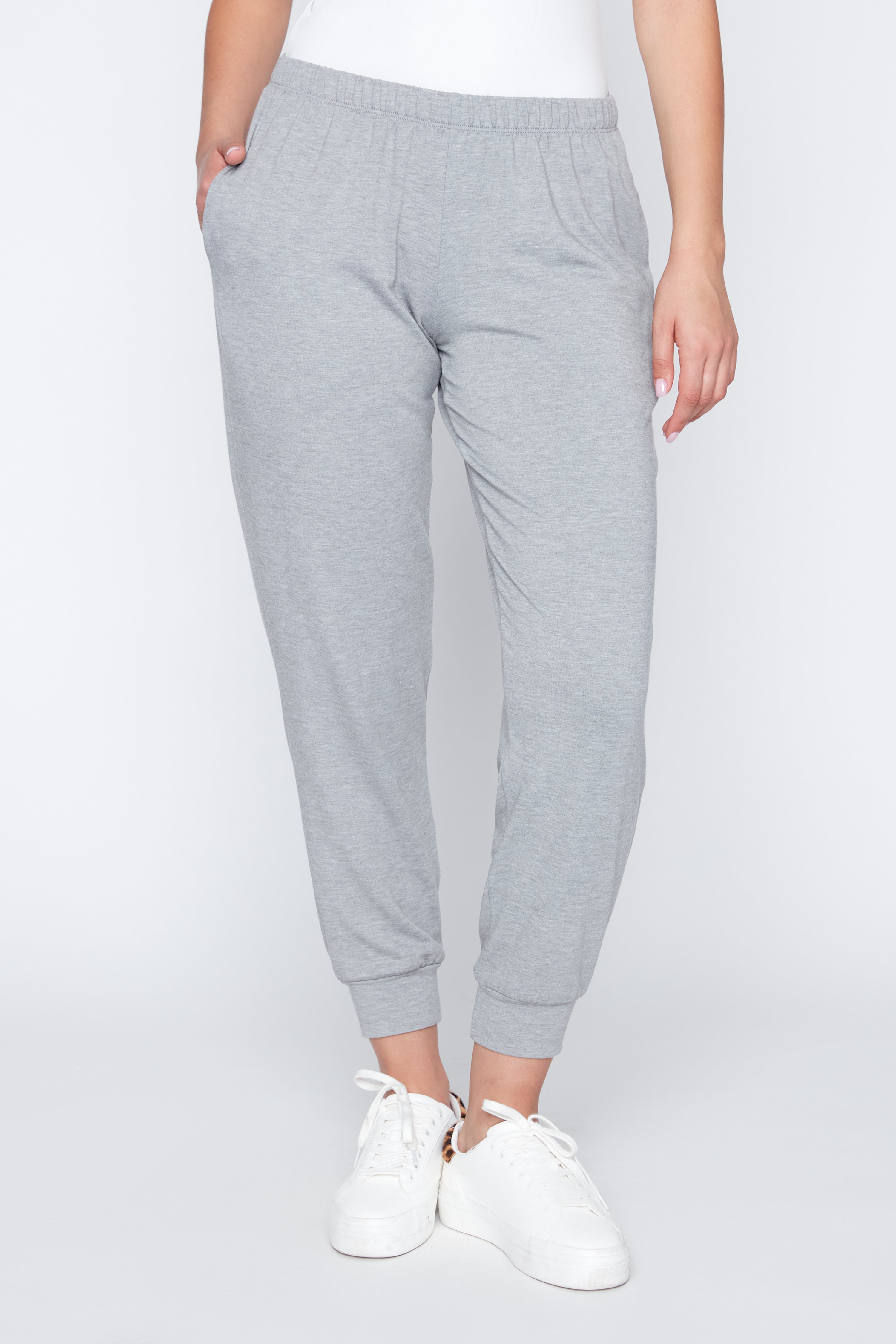 French terry pull on pant