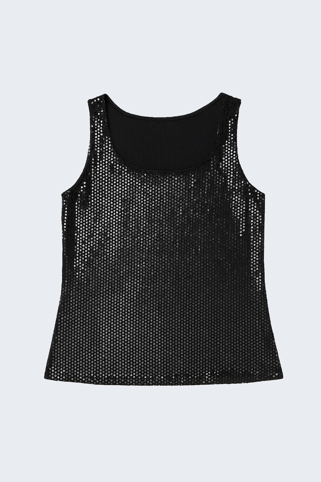 Square neck cami with sequins