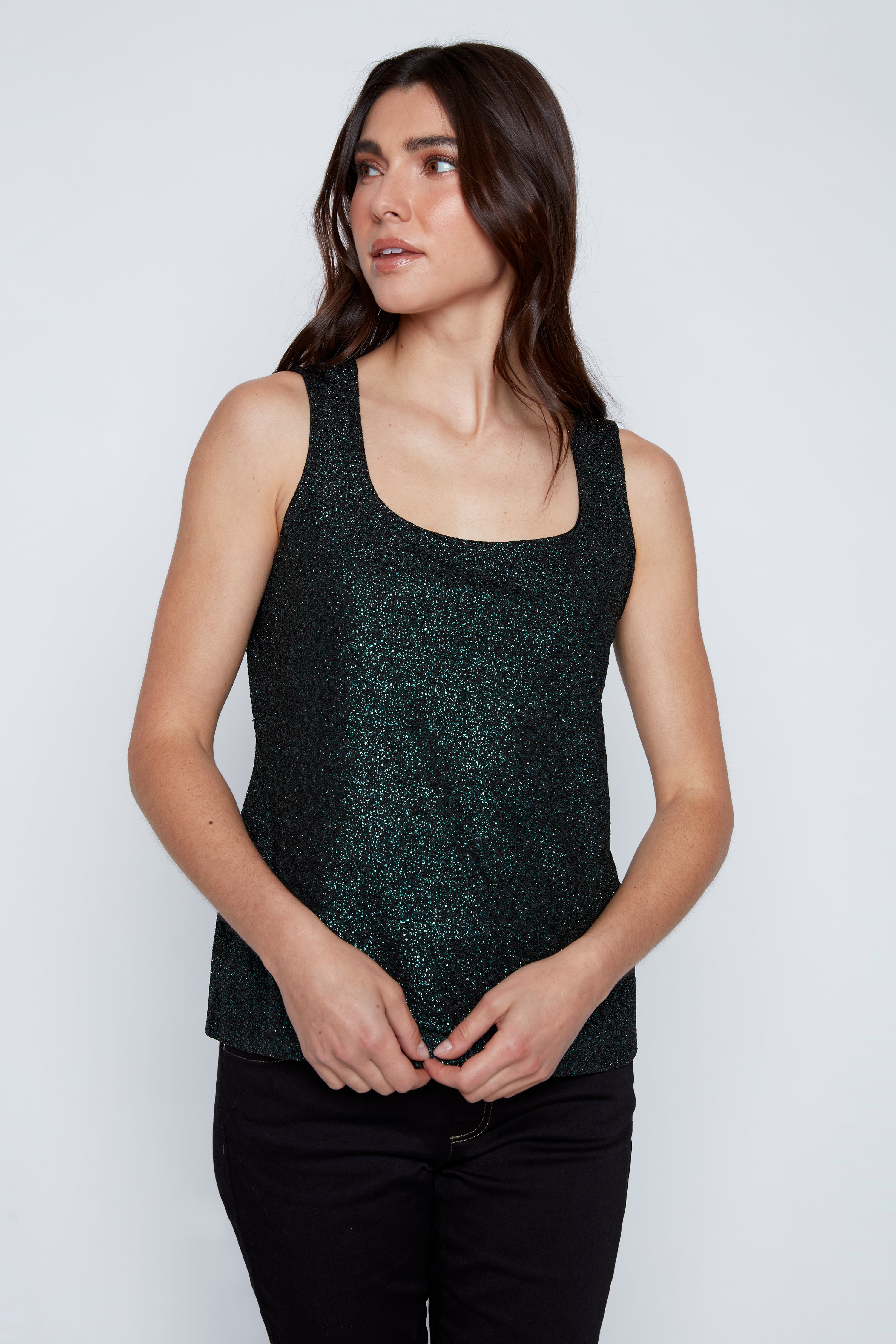 Square neck foil cami