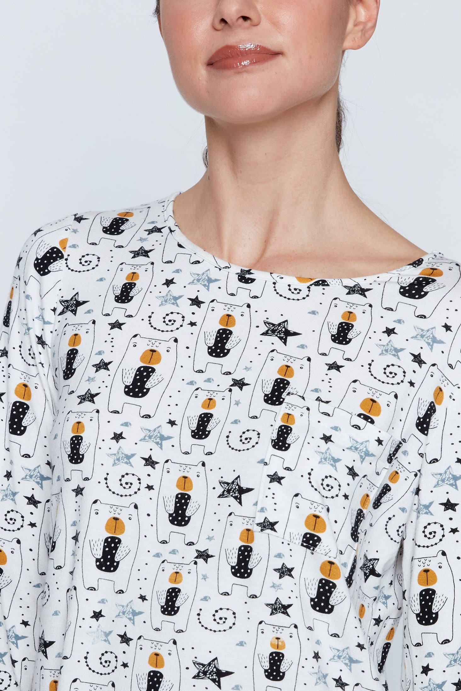 Doggie design knit pyjama set