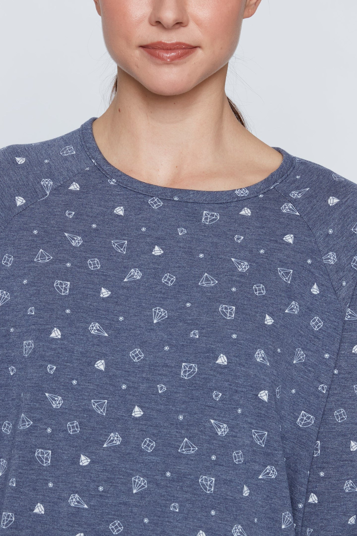 Diamond design knit loungewear set