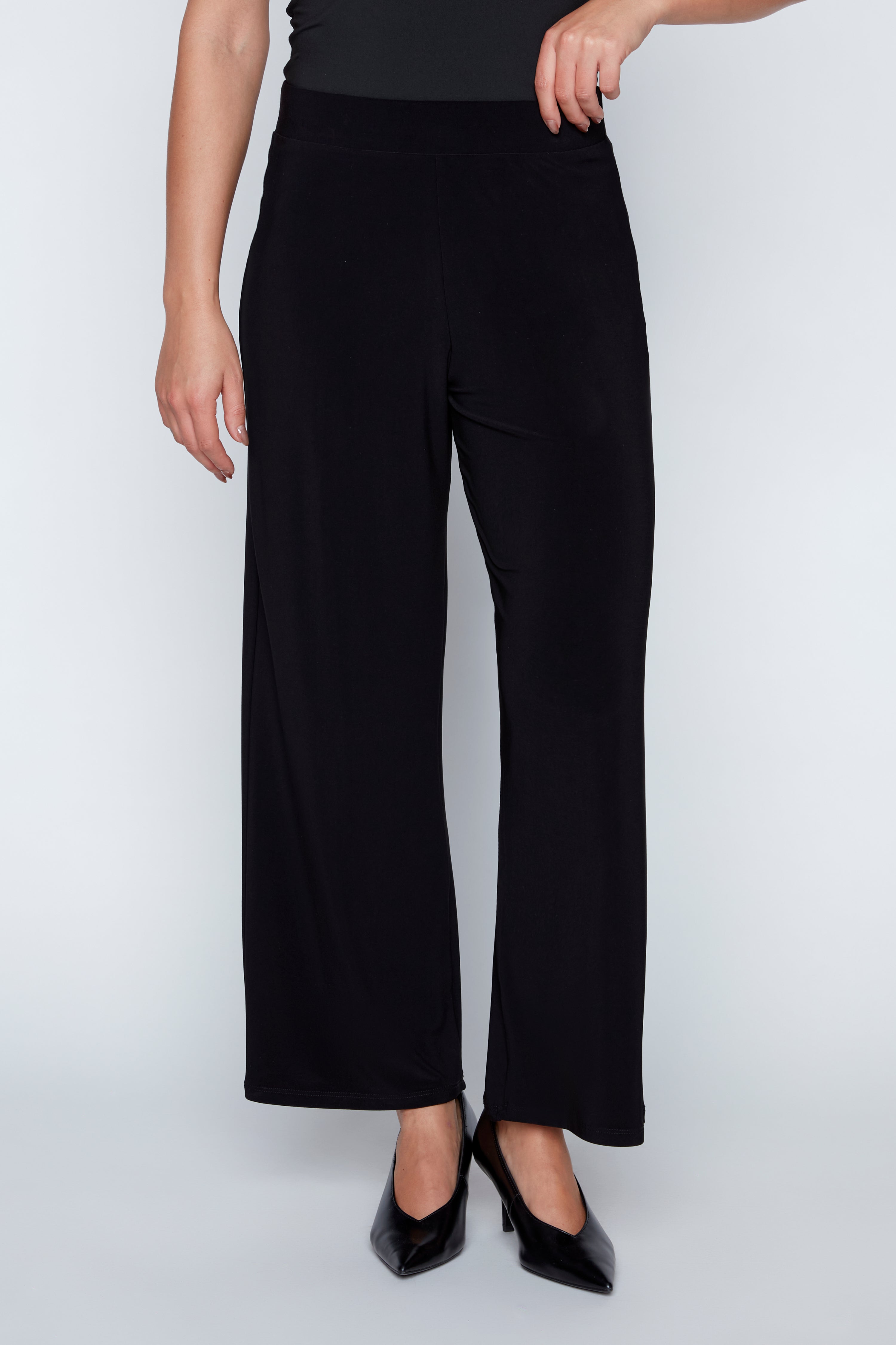 Wide leg heavy knit pant