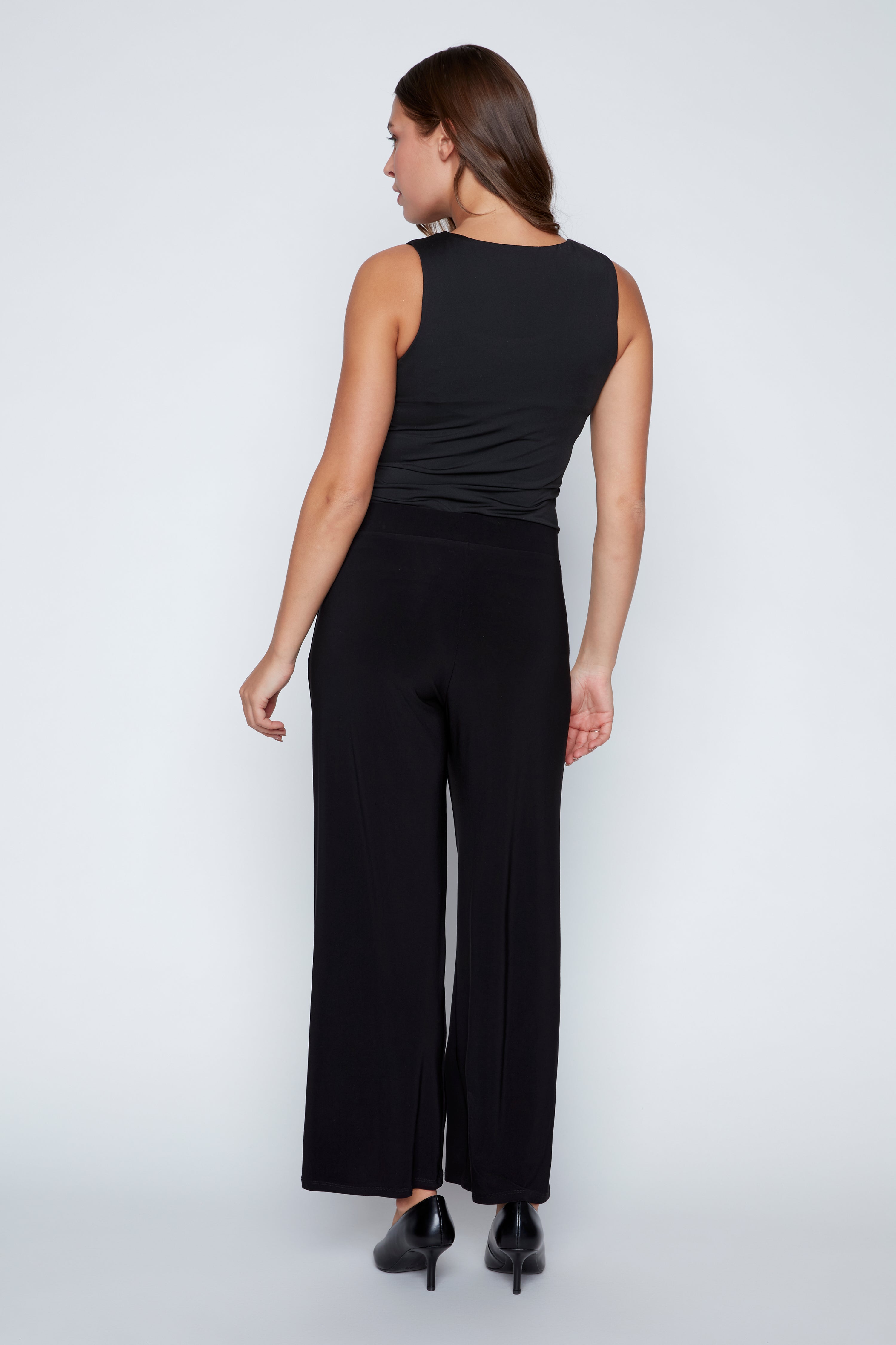 Wide leg heavy knit pant