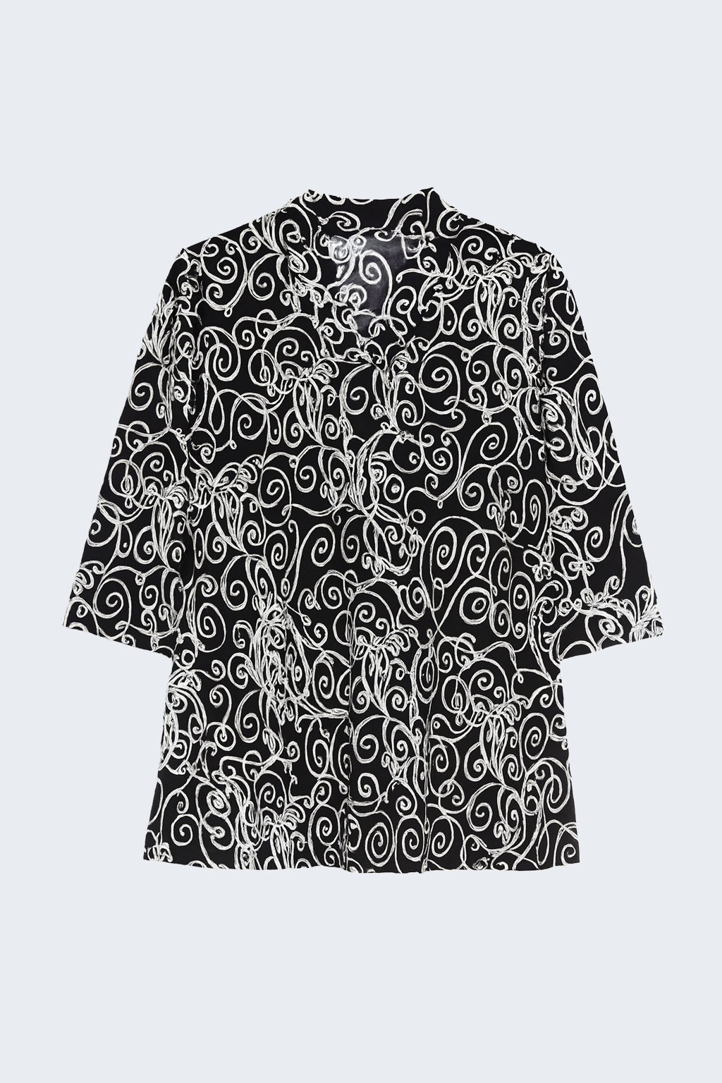 Floral puff print top