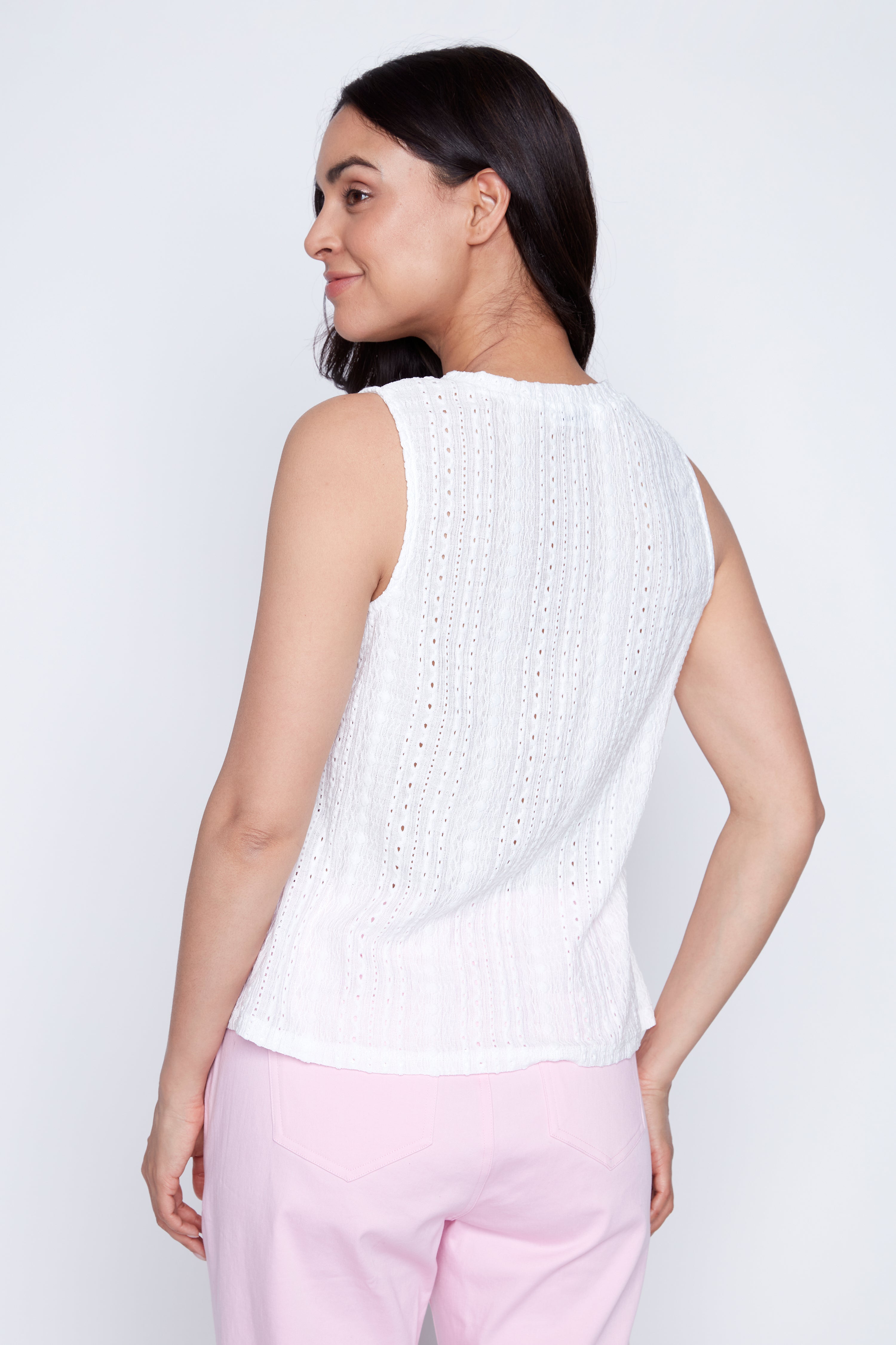 Eyelet cami