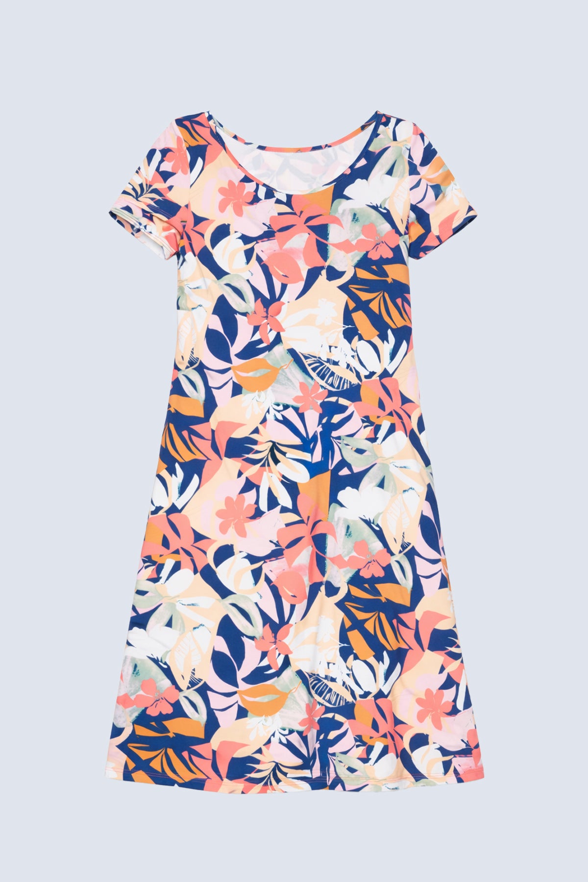 Floral print A-line sun dress