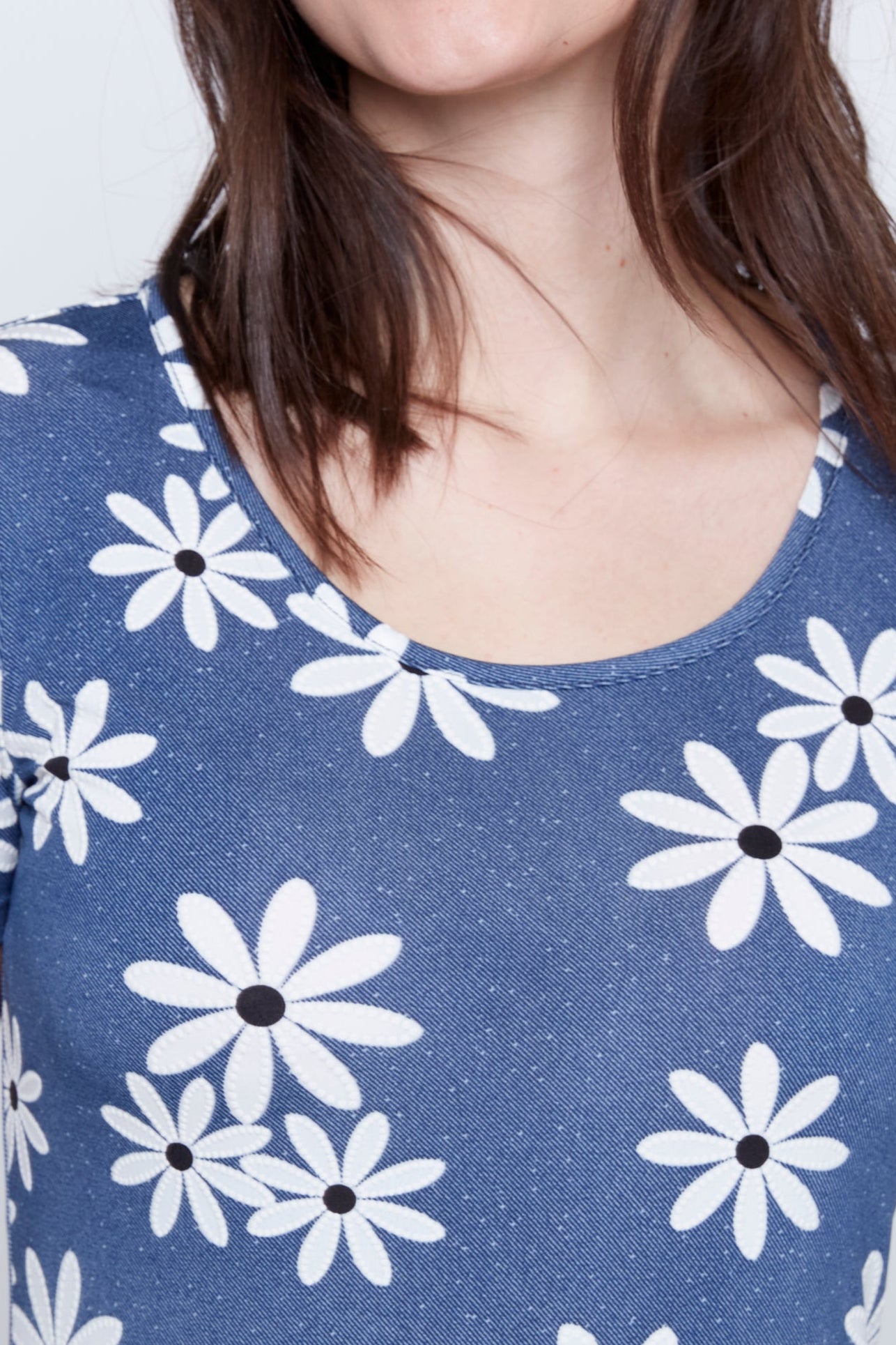 La robe soleil trapèze imprimée à fleurs bouffant