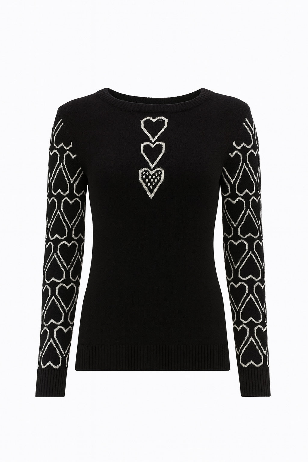 Heart sleeve sweater