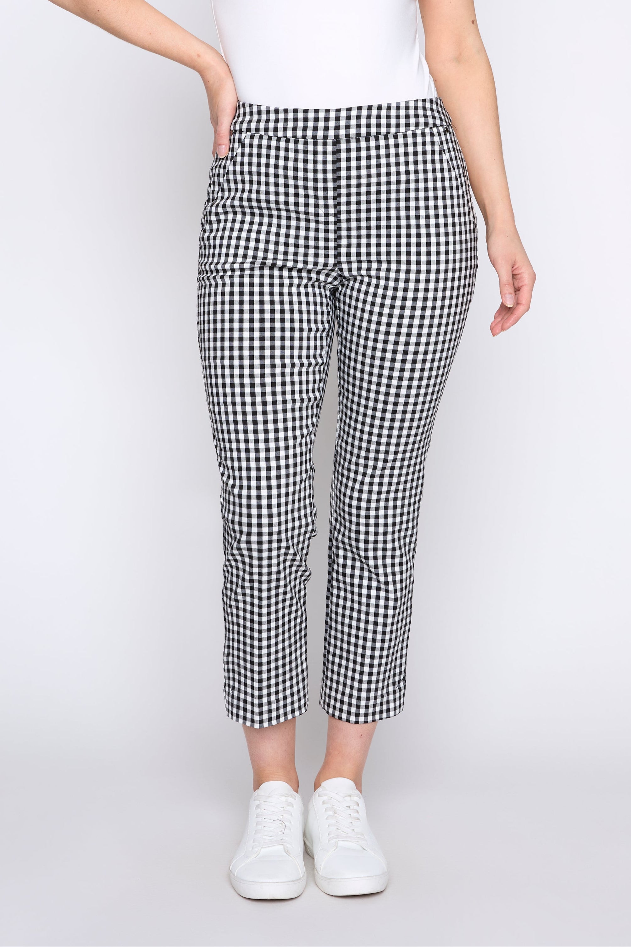 Gingham capri