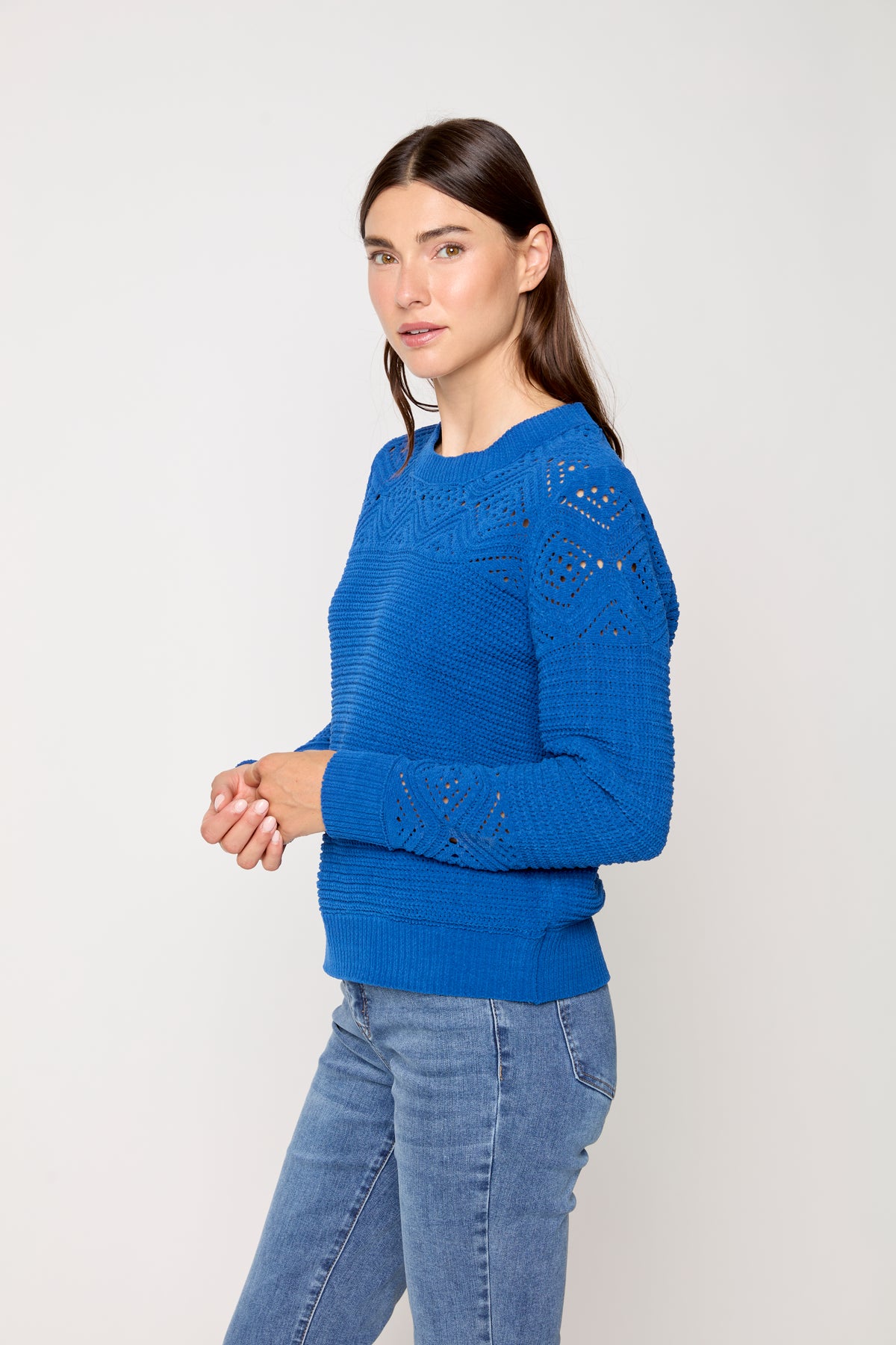 Chenille Jacquard Sweater