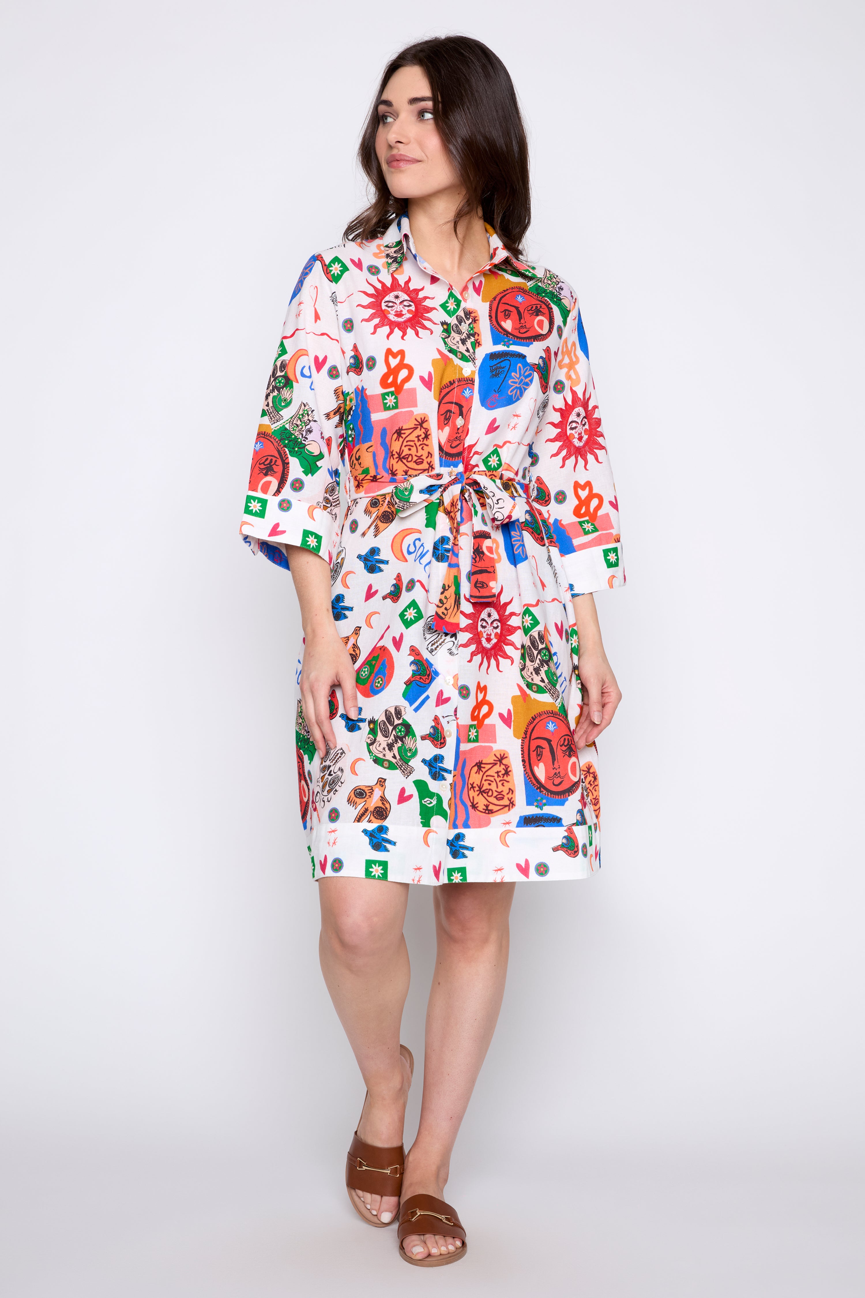La robe chemise soleil et lune