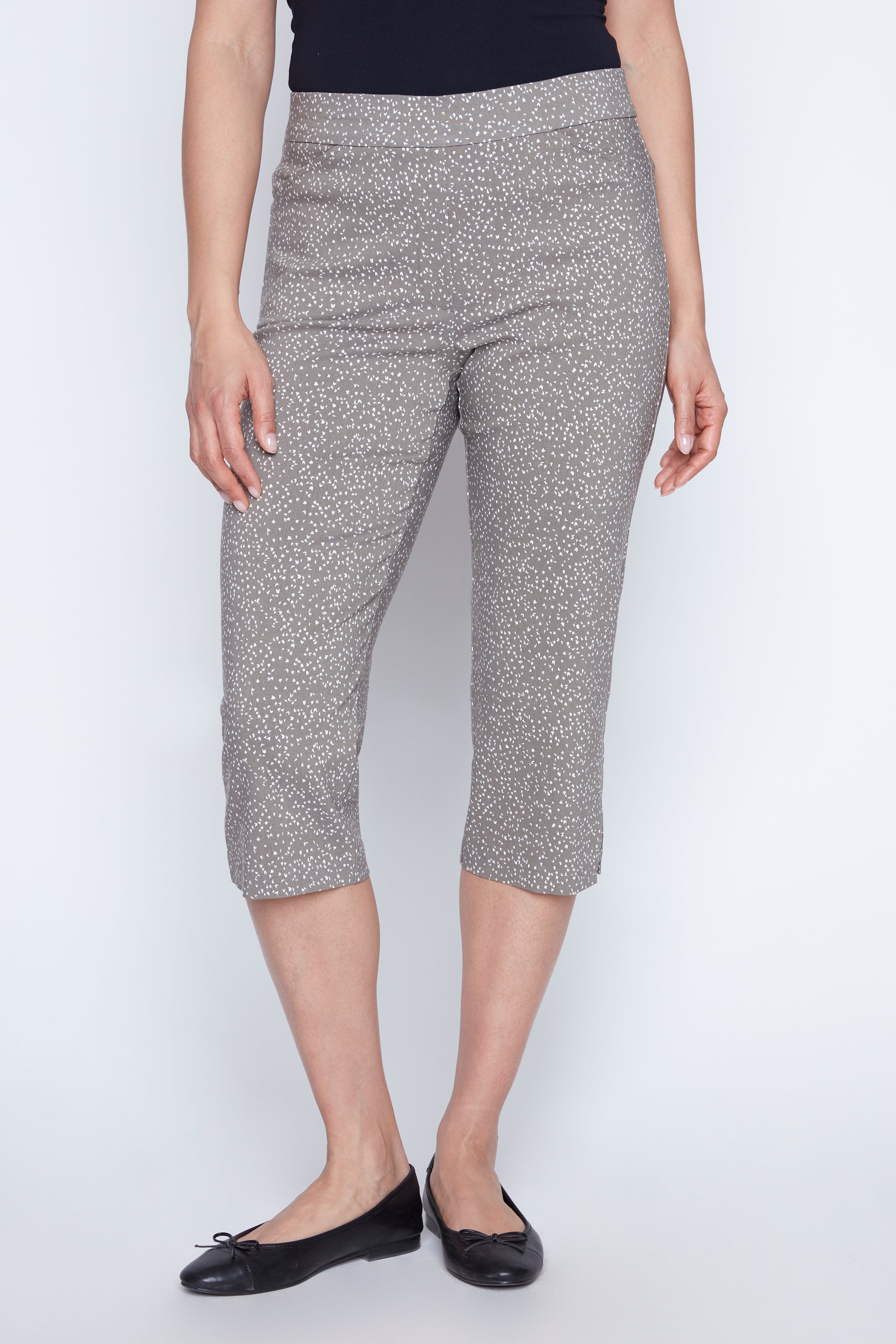 Le capri imprimé à jambes étroite