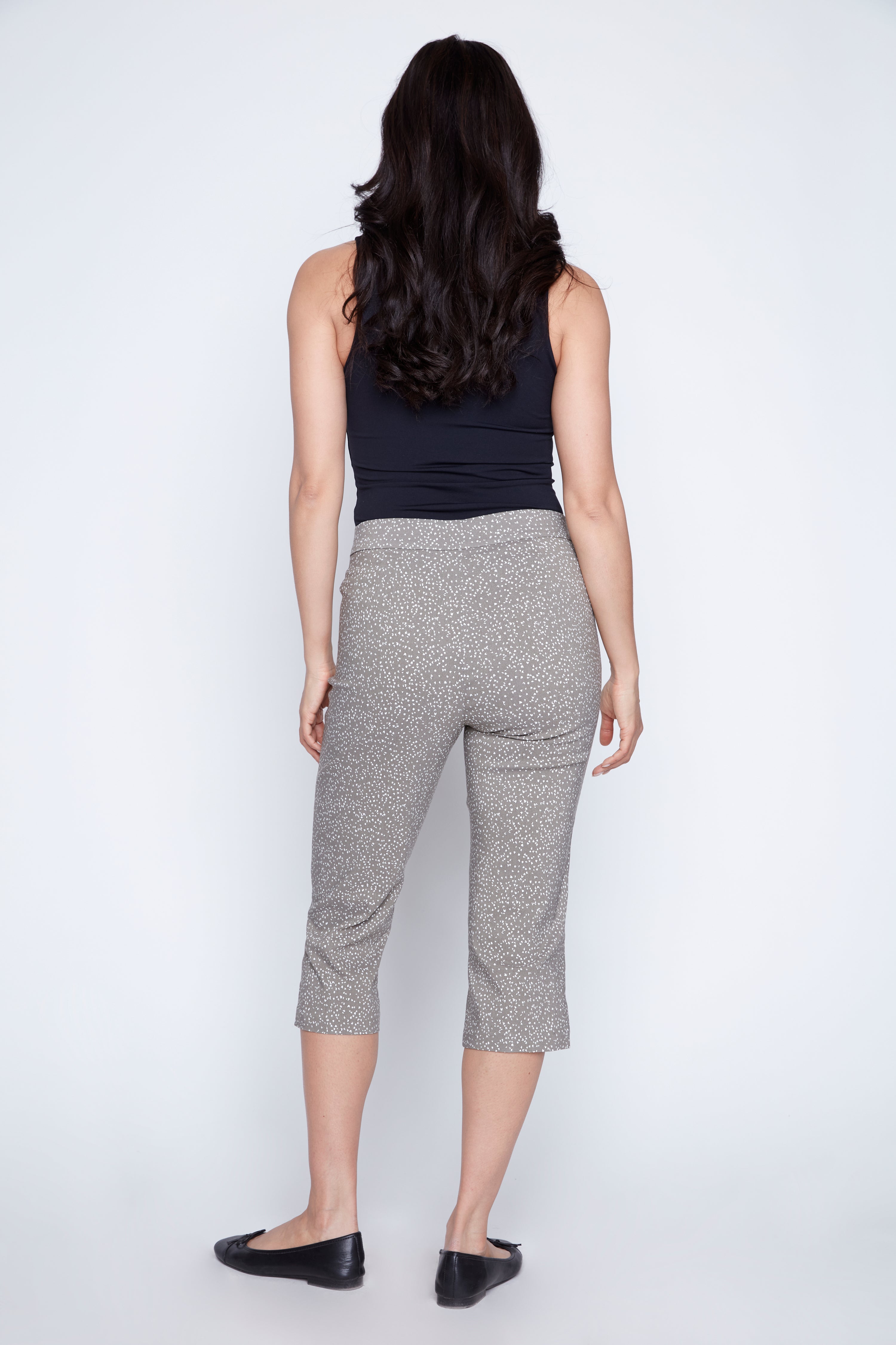 Le capri imprimé à jambes étroite