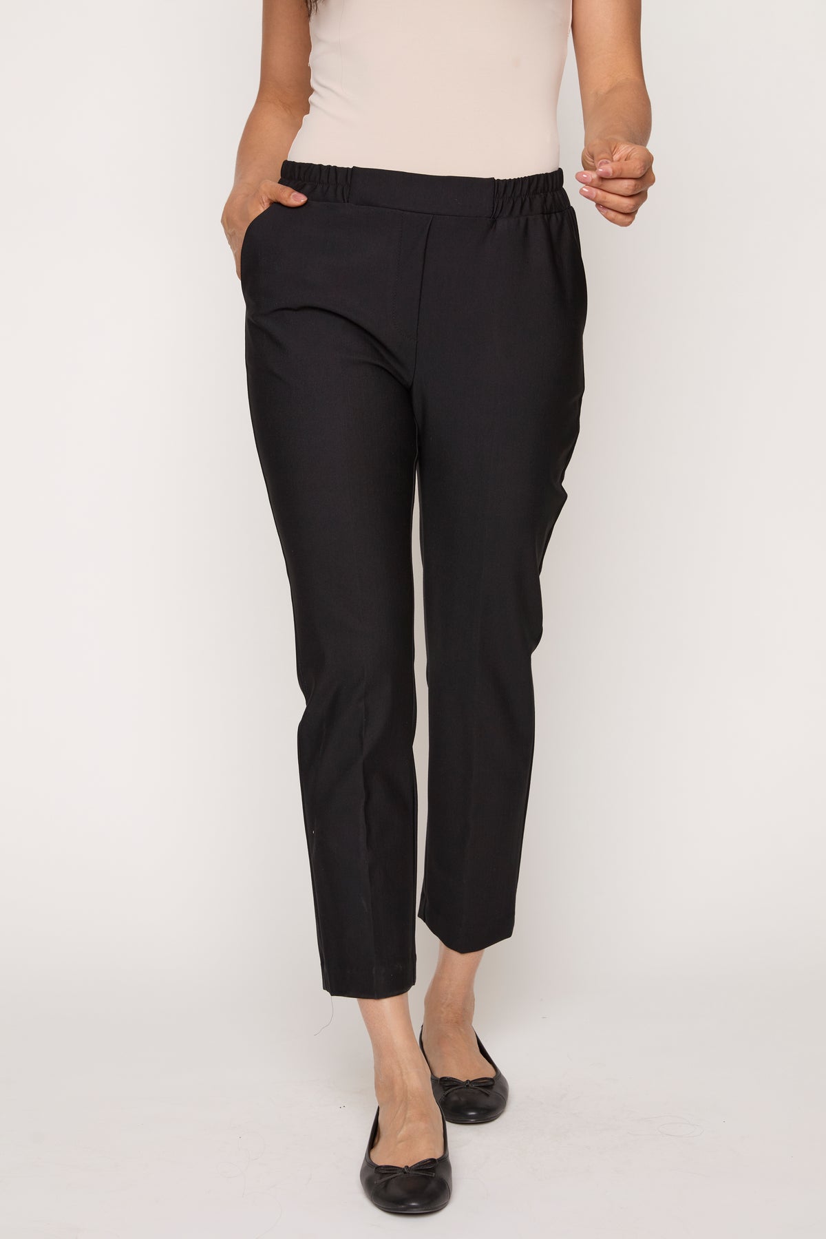 Drawstring Waist Pull-On Pant