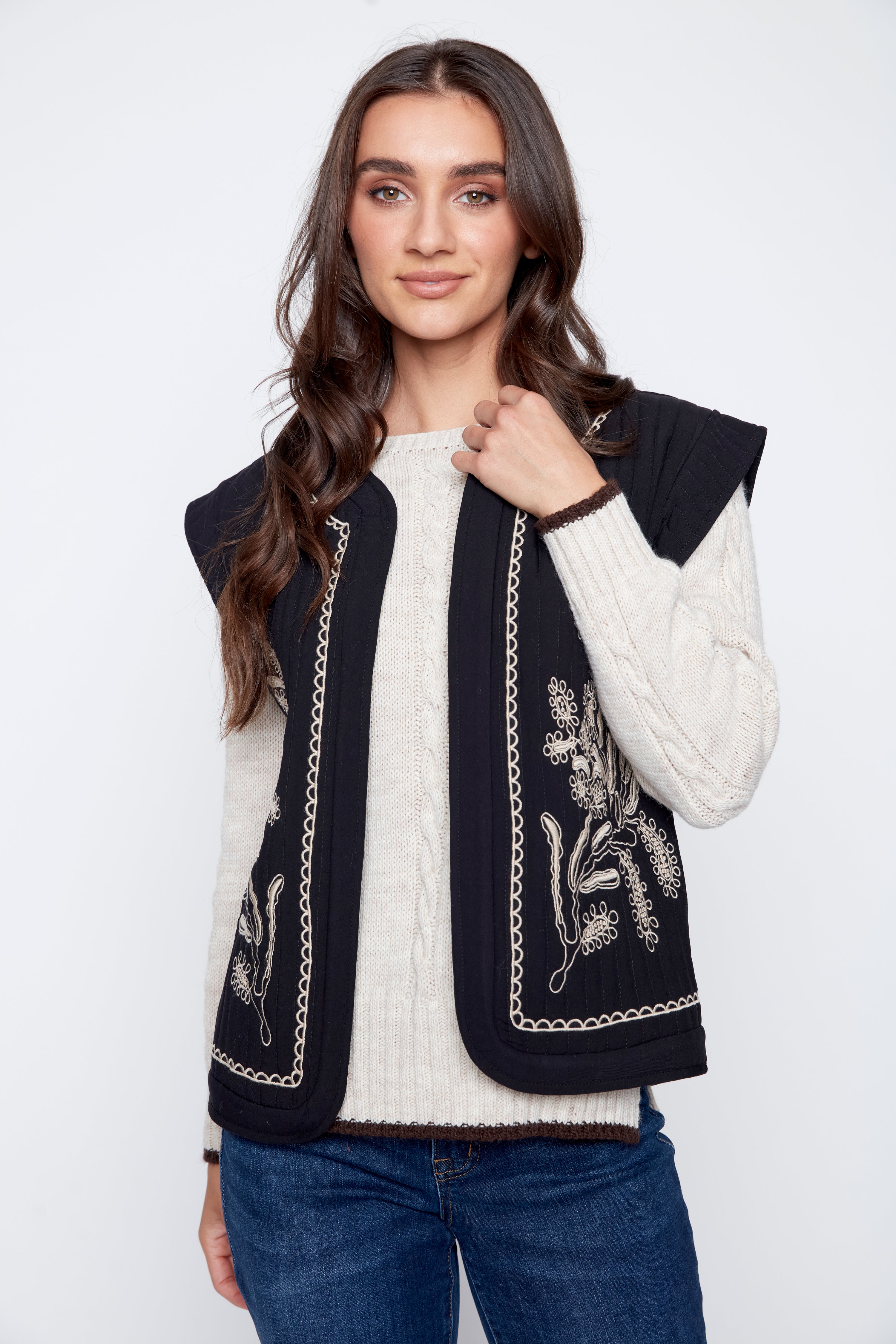 Embroidered vest