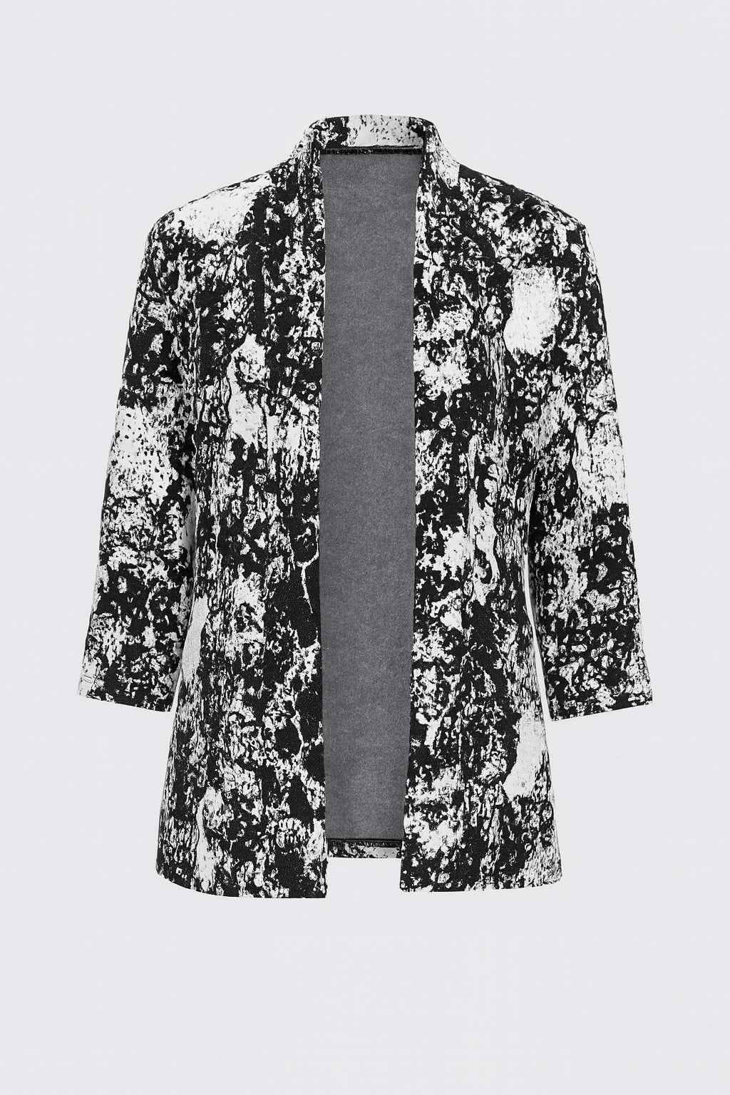 Jacquard knit cardigan